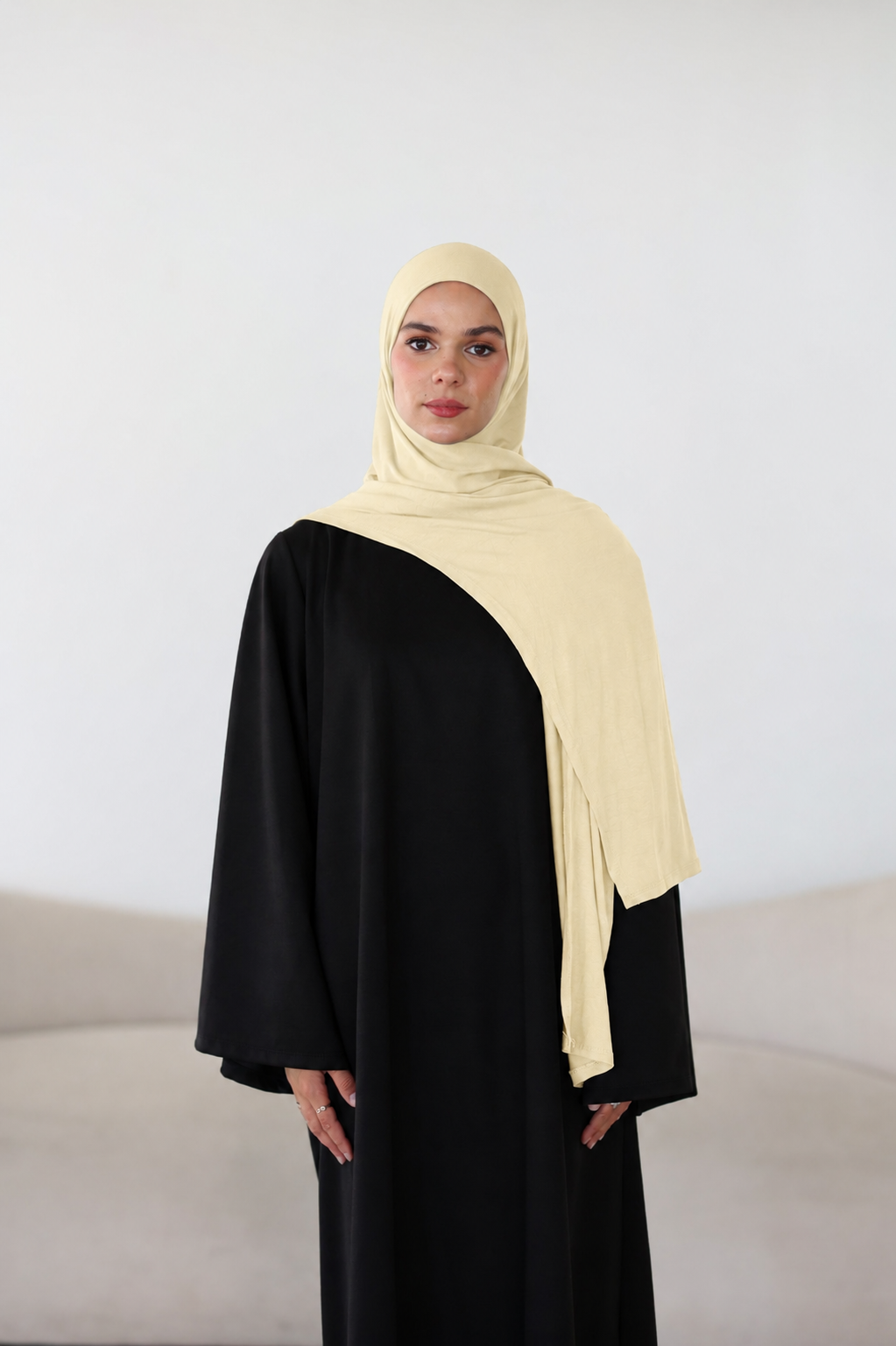 Easy Jersey Hijab in Gelb