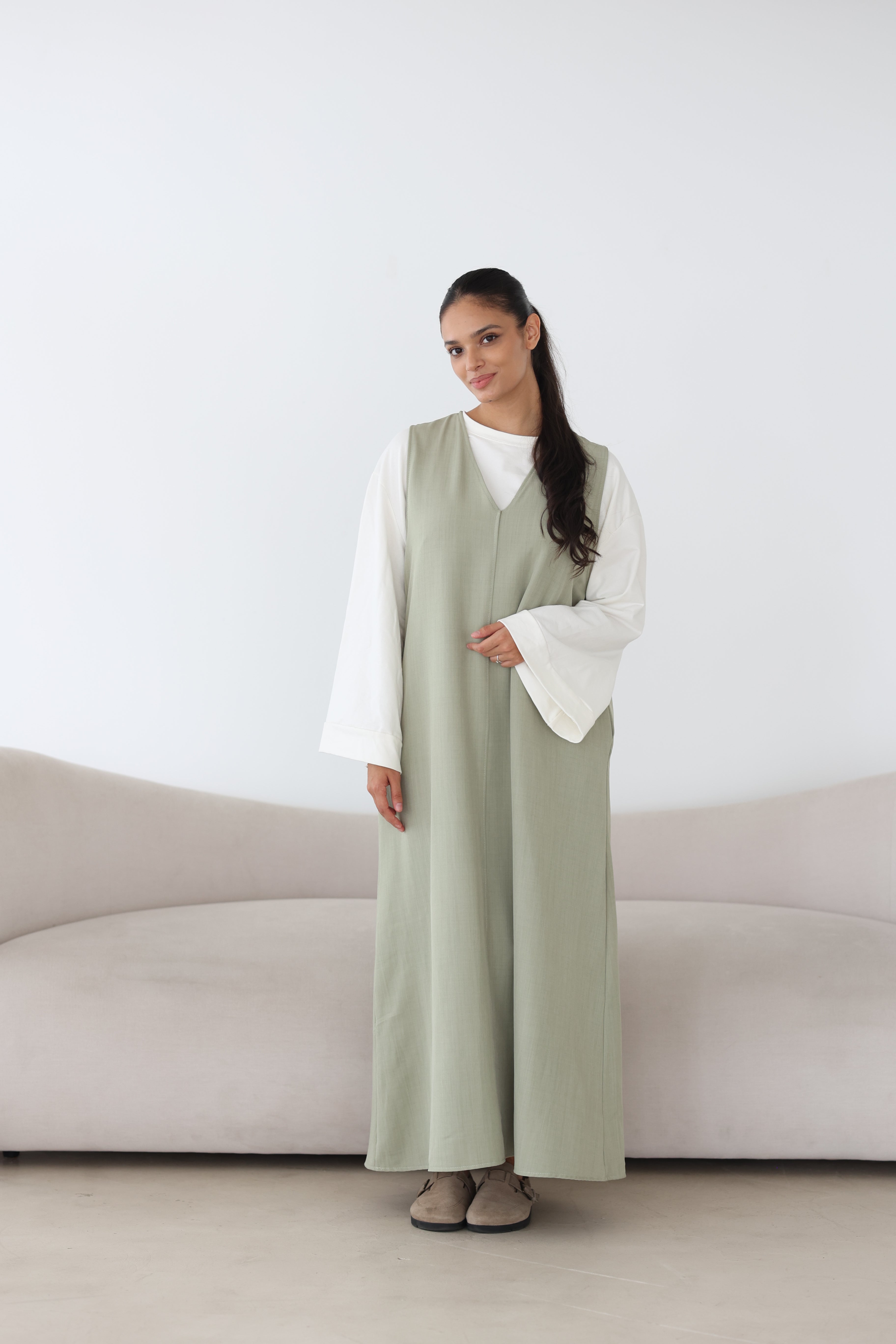 Ärmelloses Maxikleid