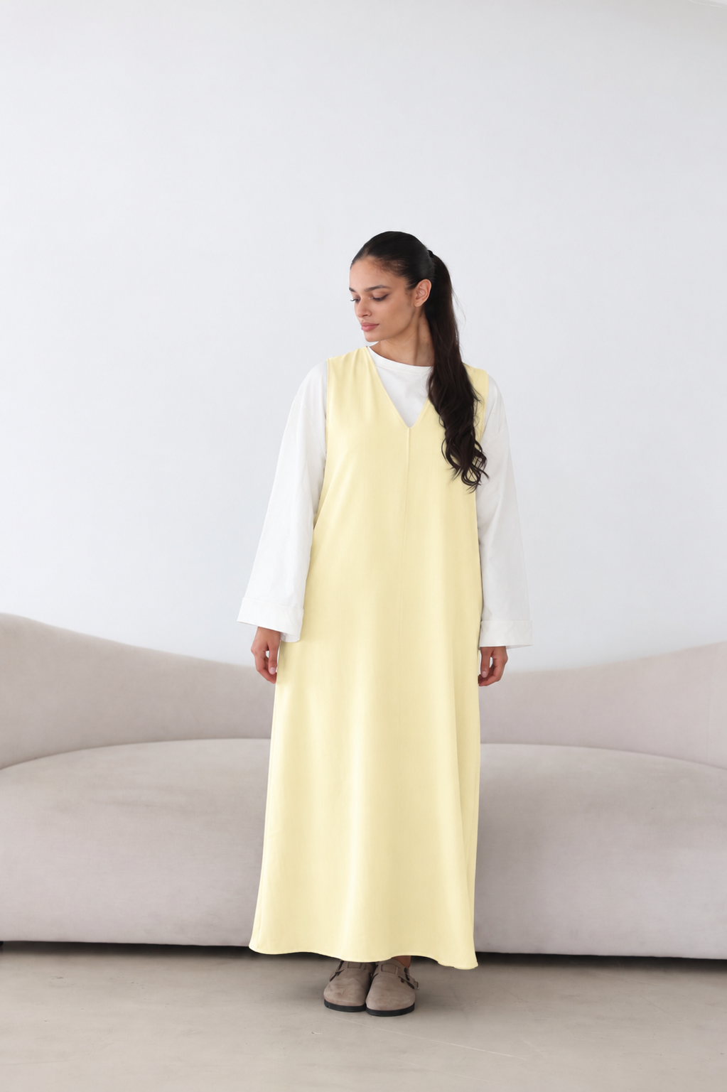Ärmelloses Maxikleid