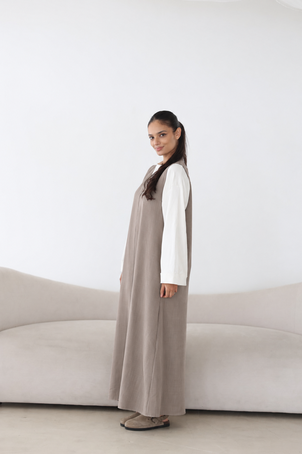 Ärmelloses Maxikleid