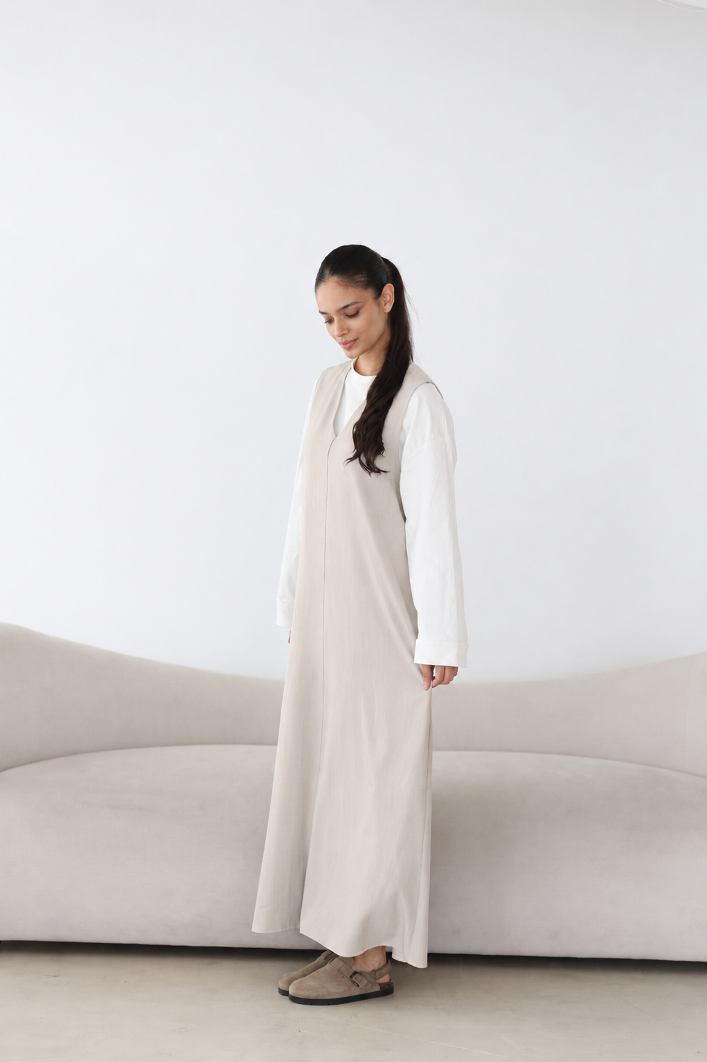 Ärmelloses Maxikleid