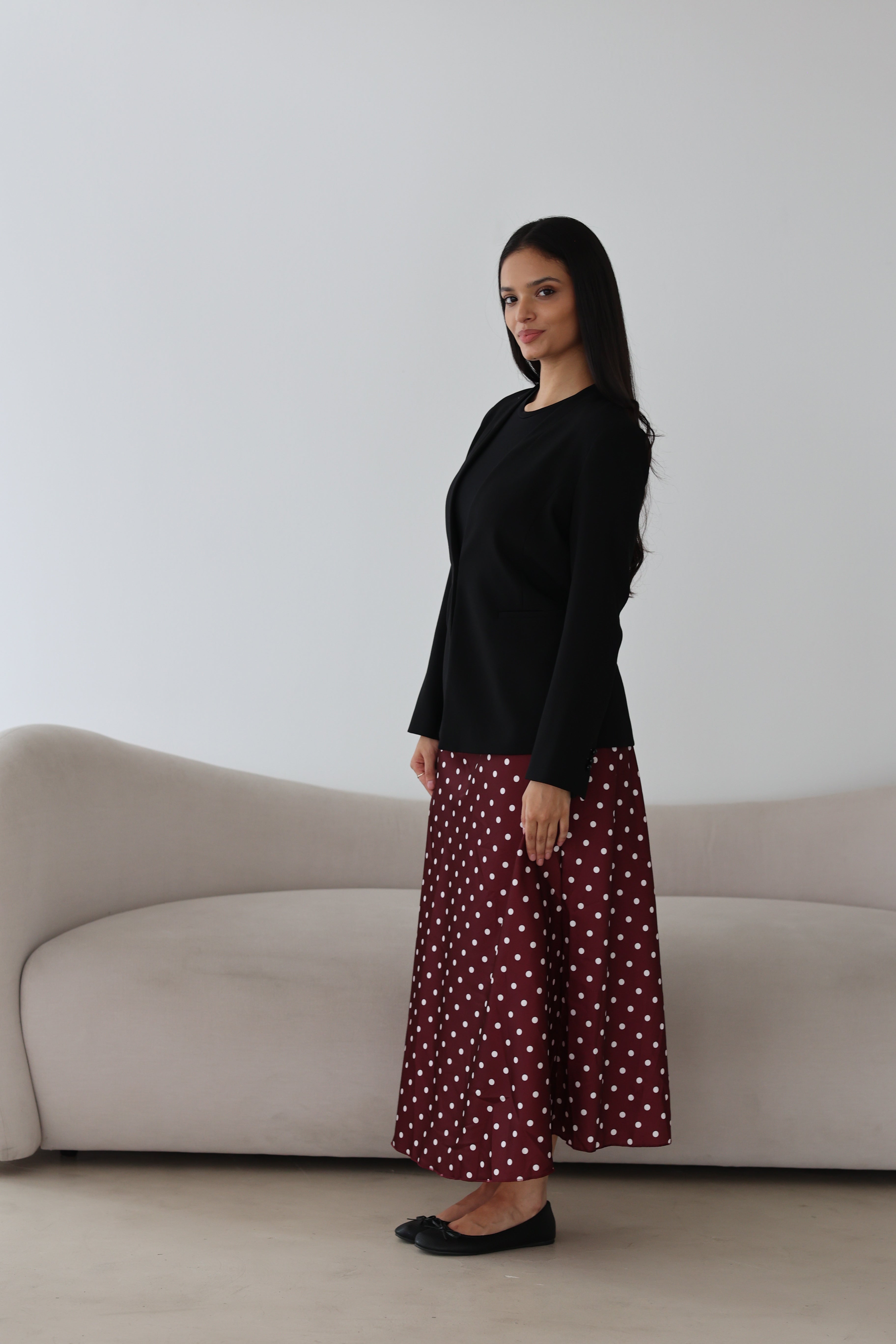 Polka Dot Satinrock