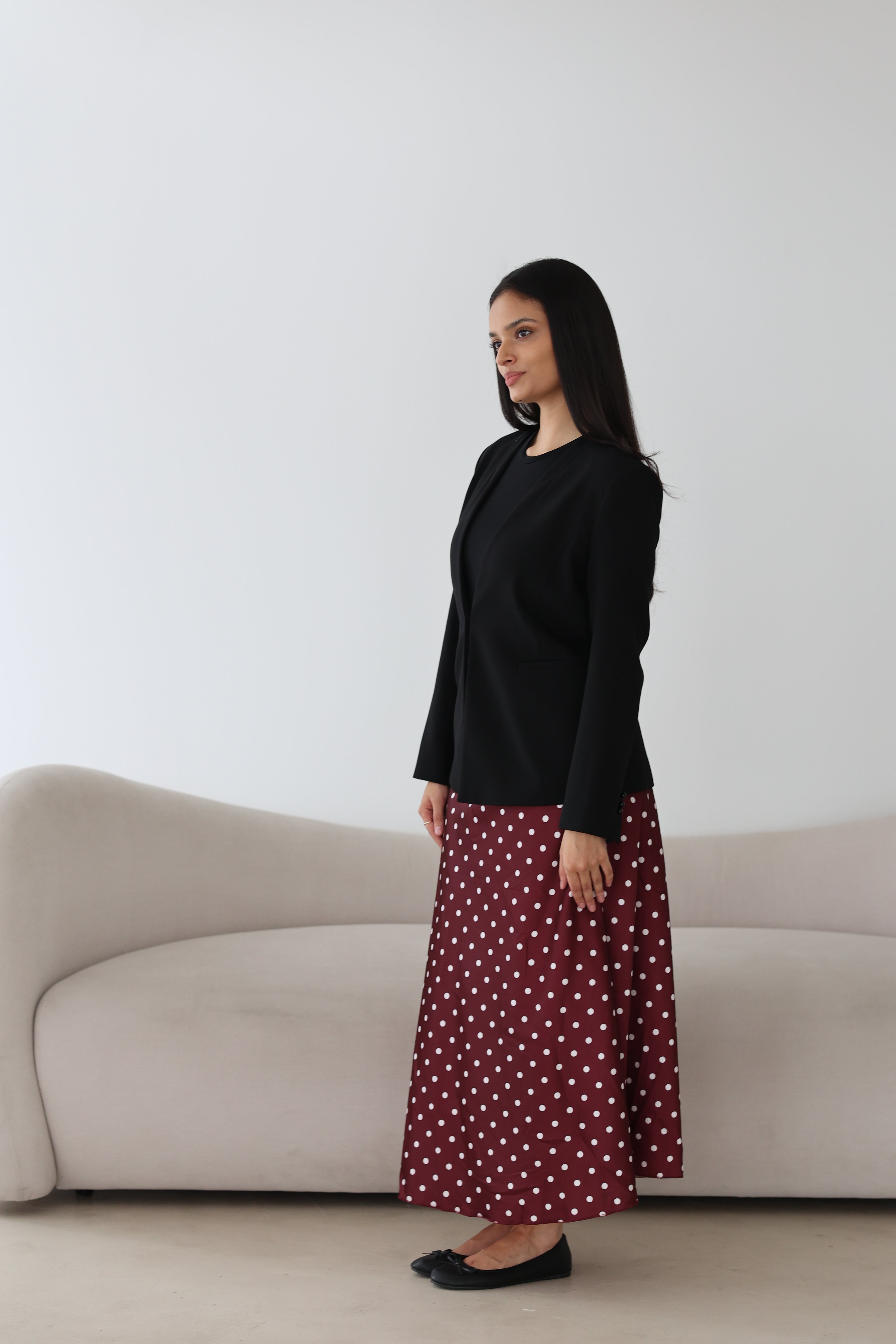Polka Dot Satinrock