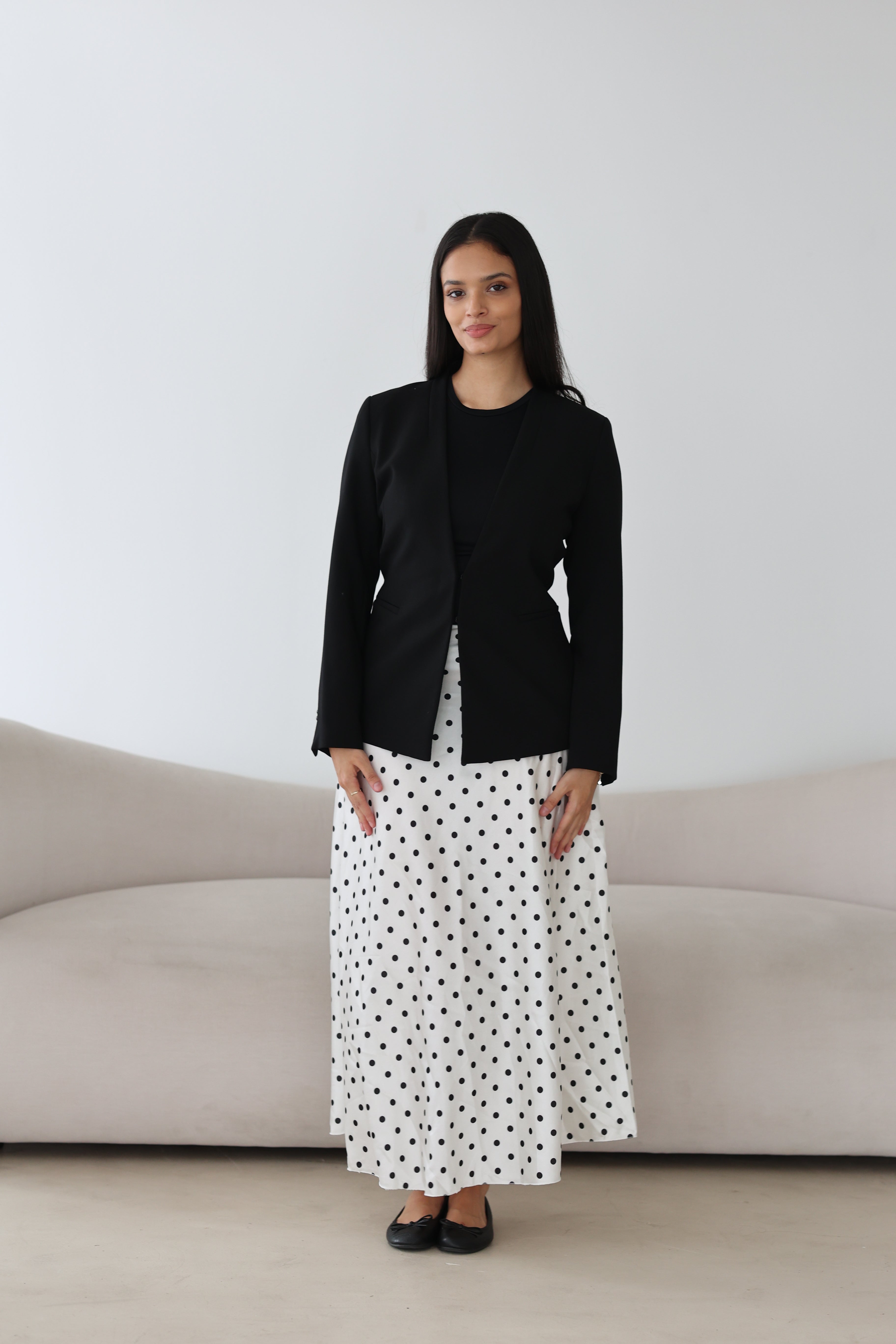 Polka Dot Satinrock