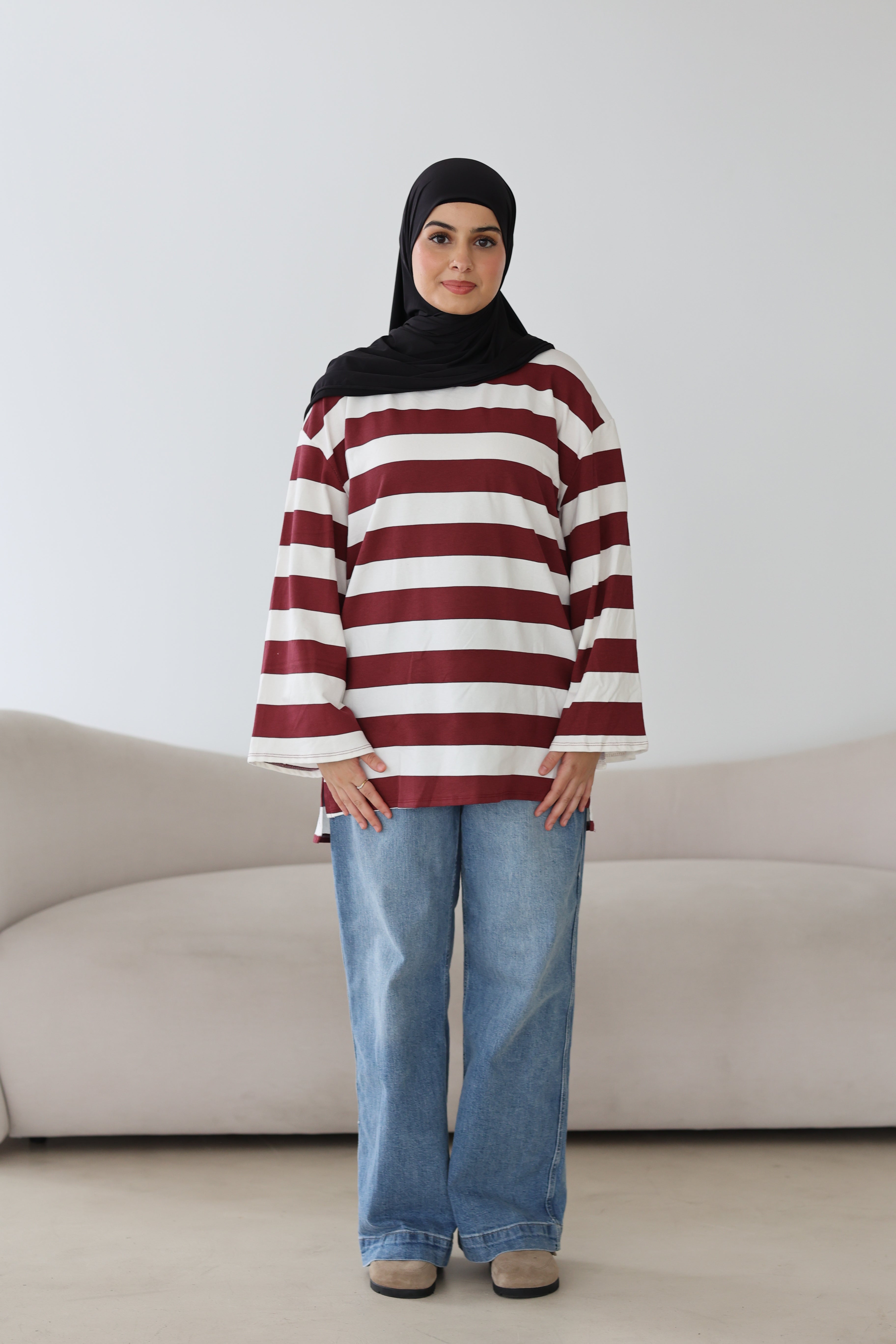 Gestreiftes Basic Longsleeve