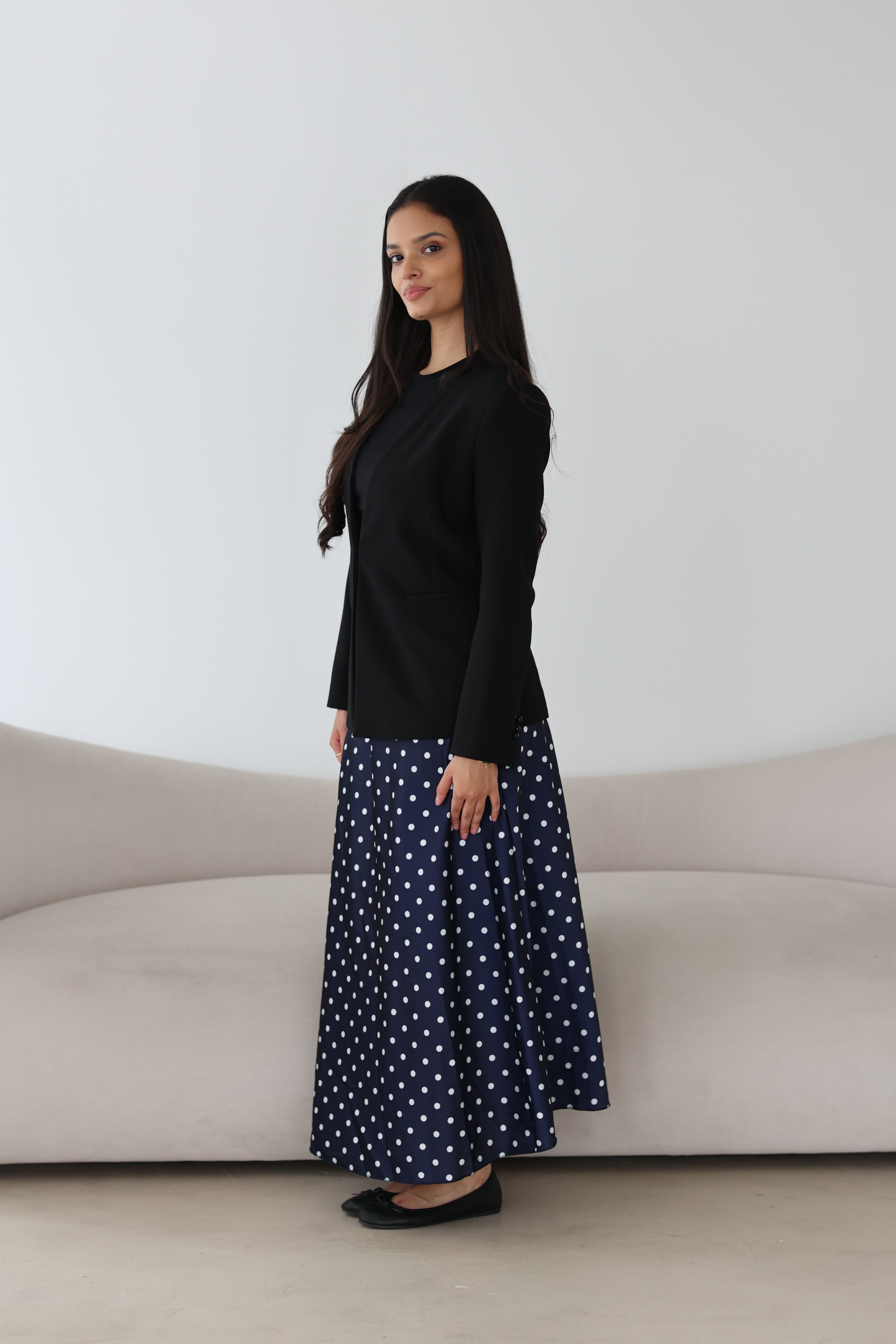 Polka Dot Satinrock