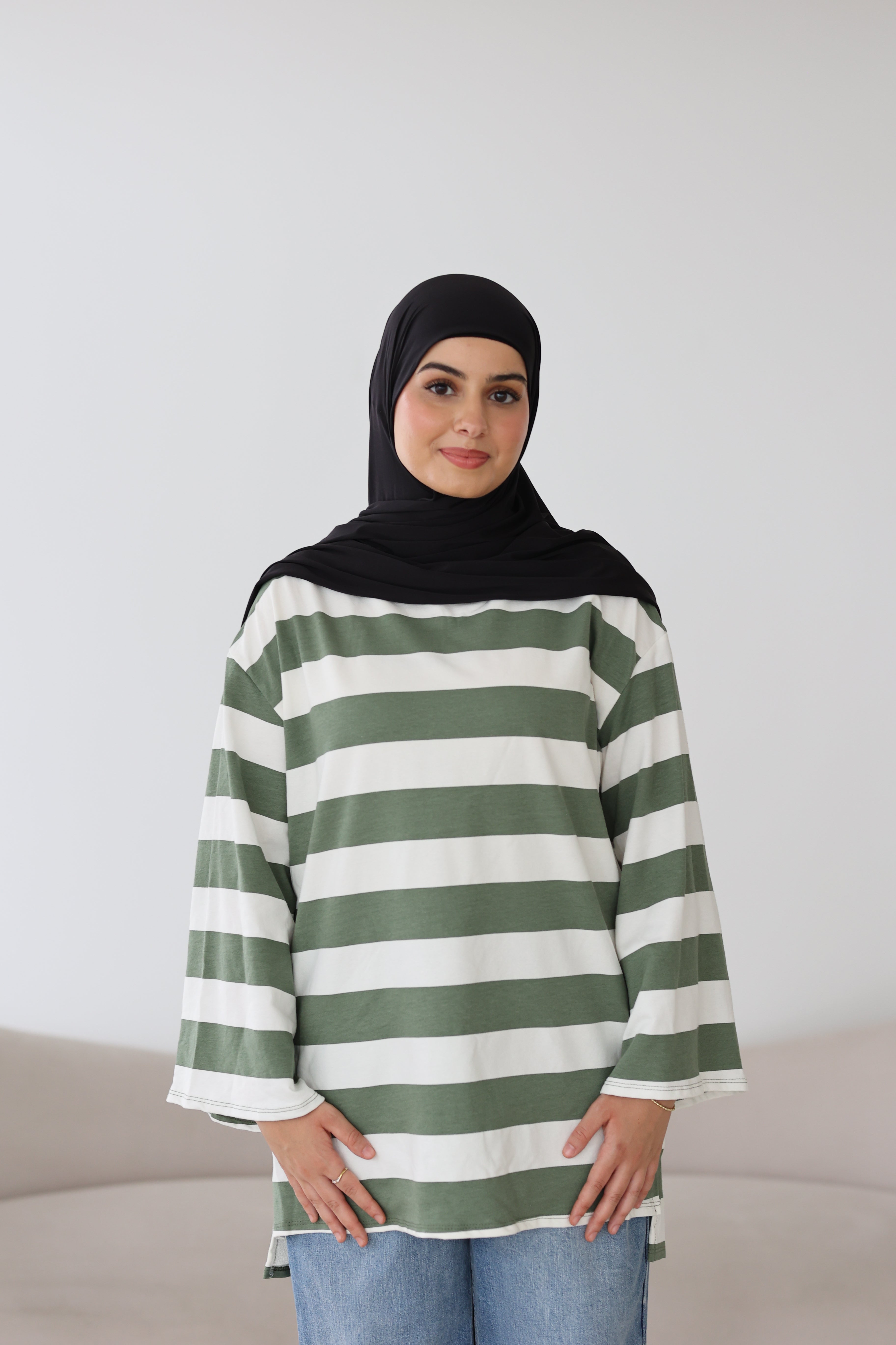 Gestreiftes Basic Longsleeve
