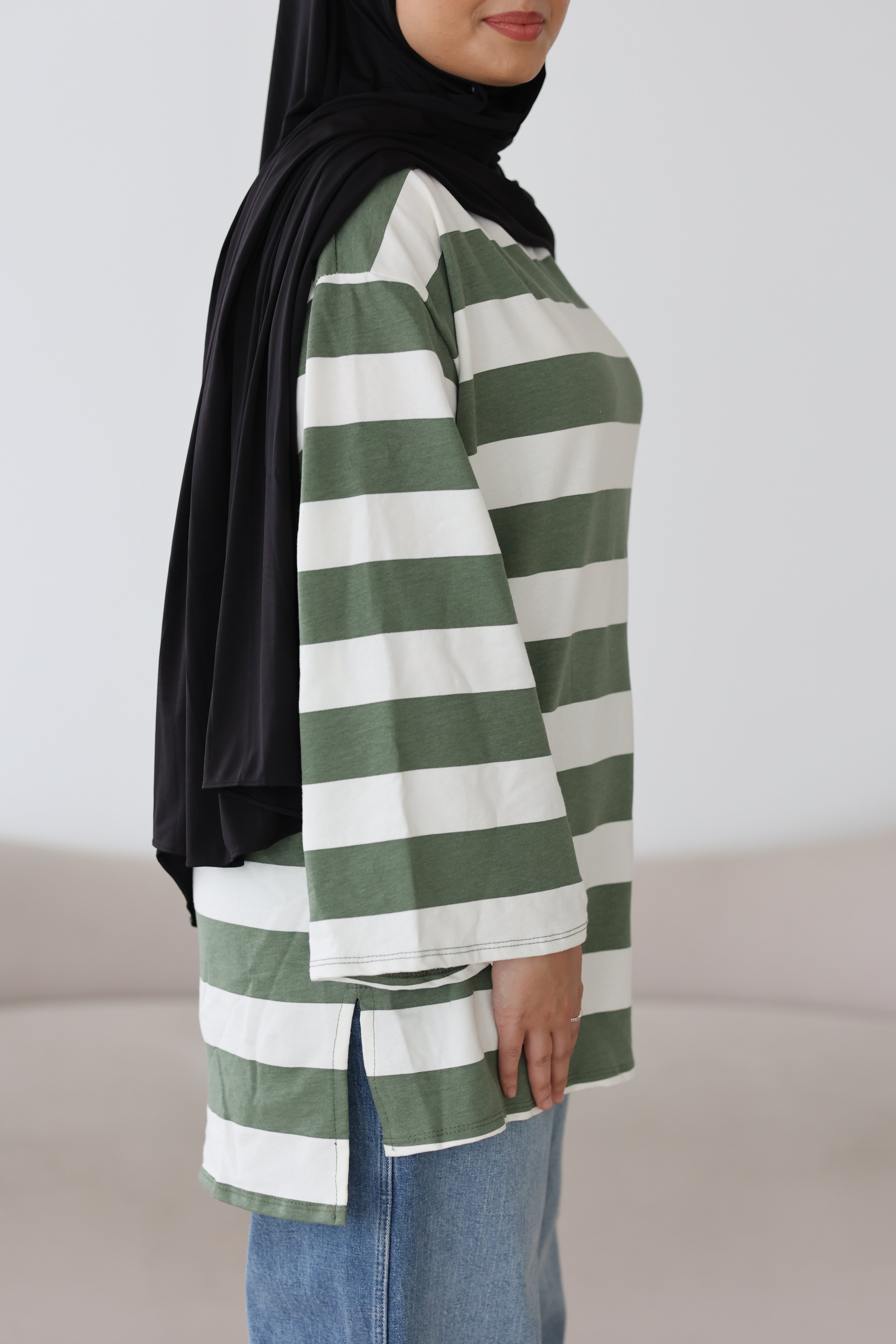 Gestreiftes Basic Longsleeve