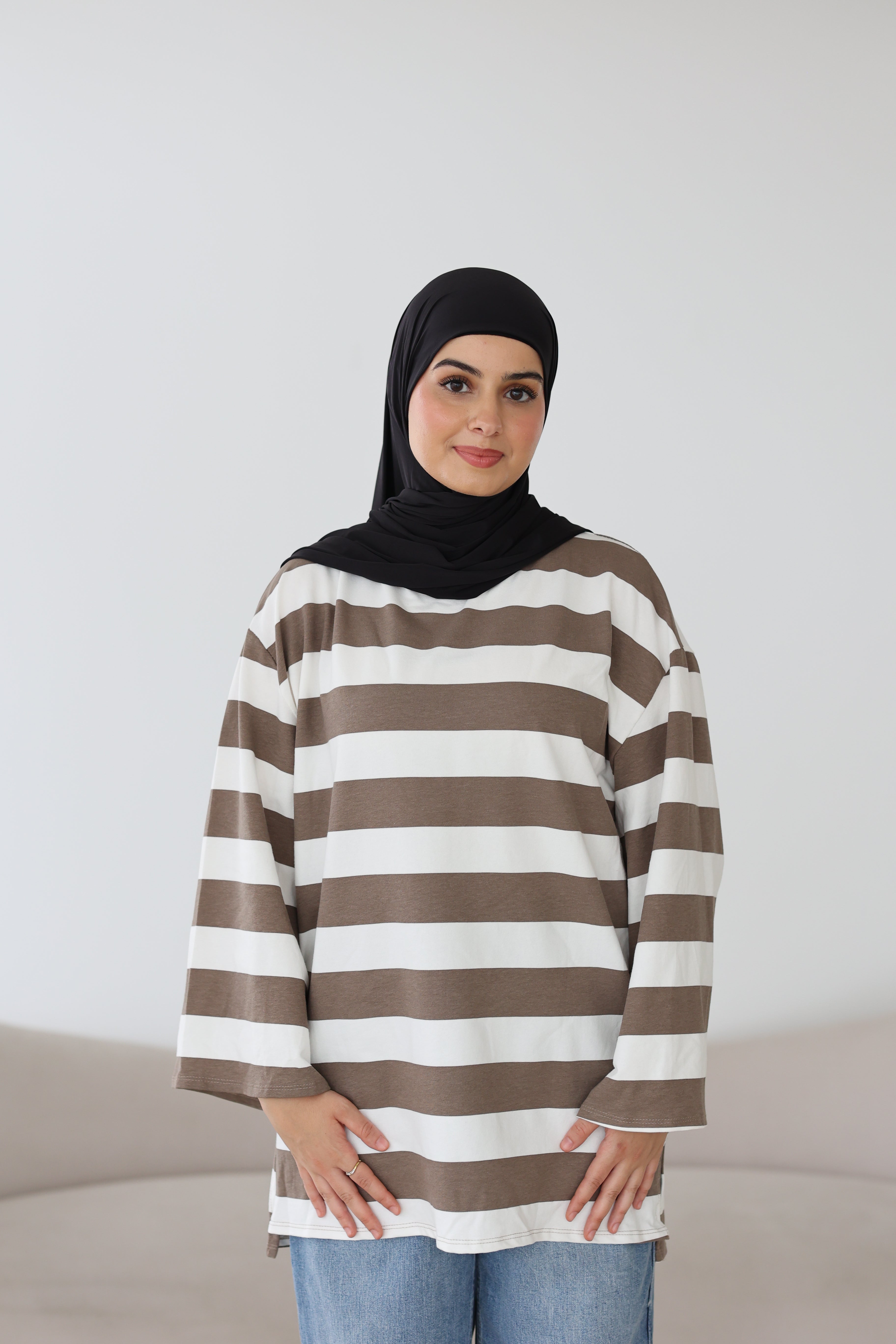 Gestreiftes Basic Longsleeve