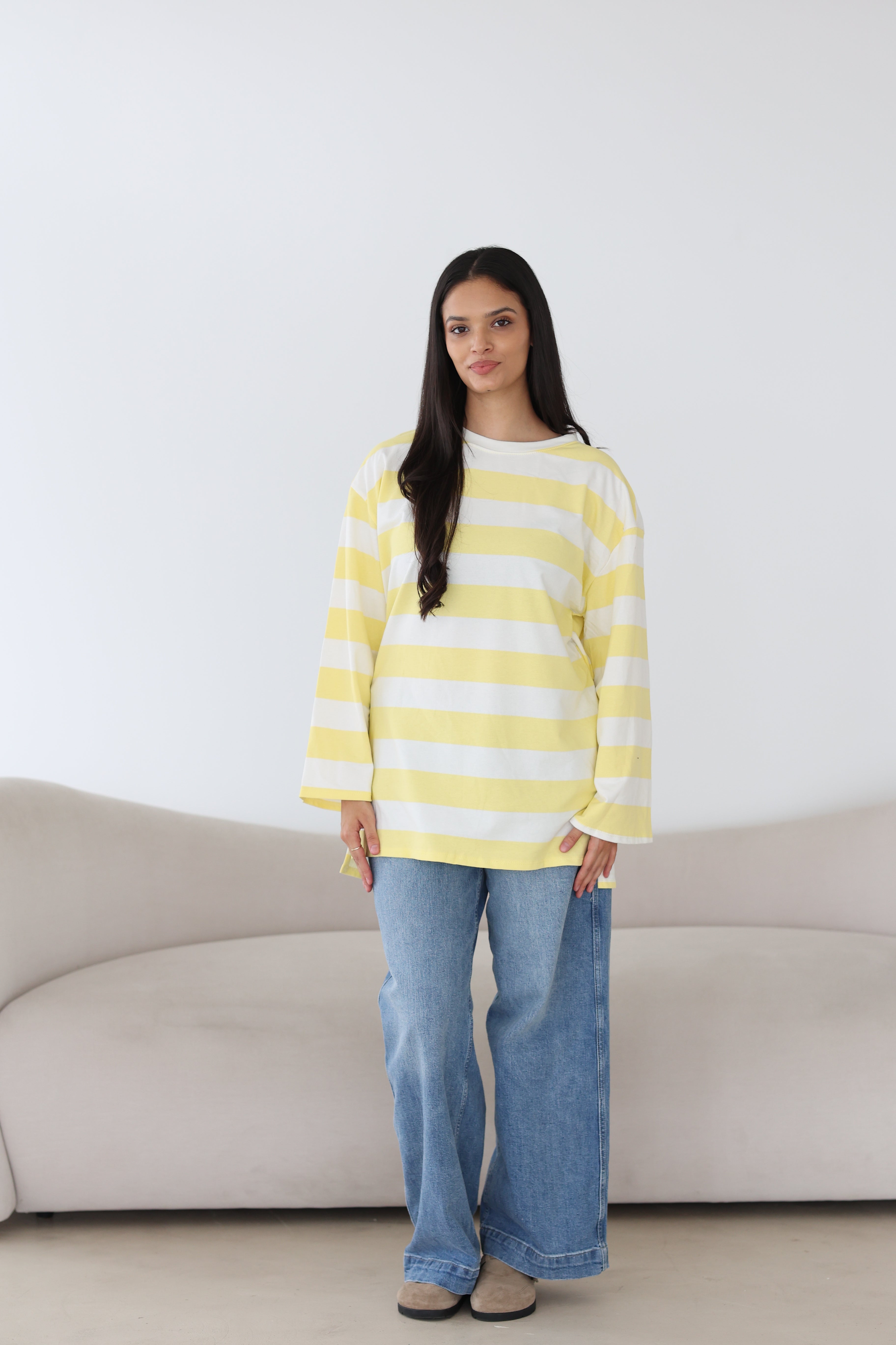 Gestreiftes Basic Longsleeve