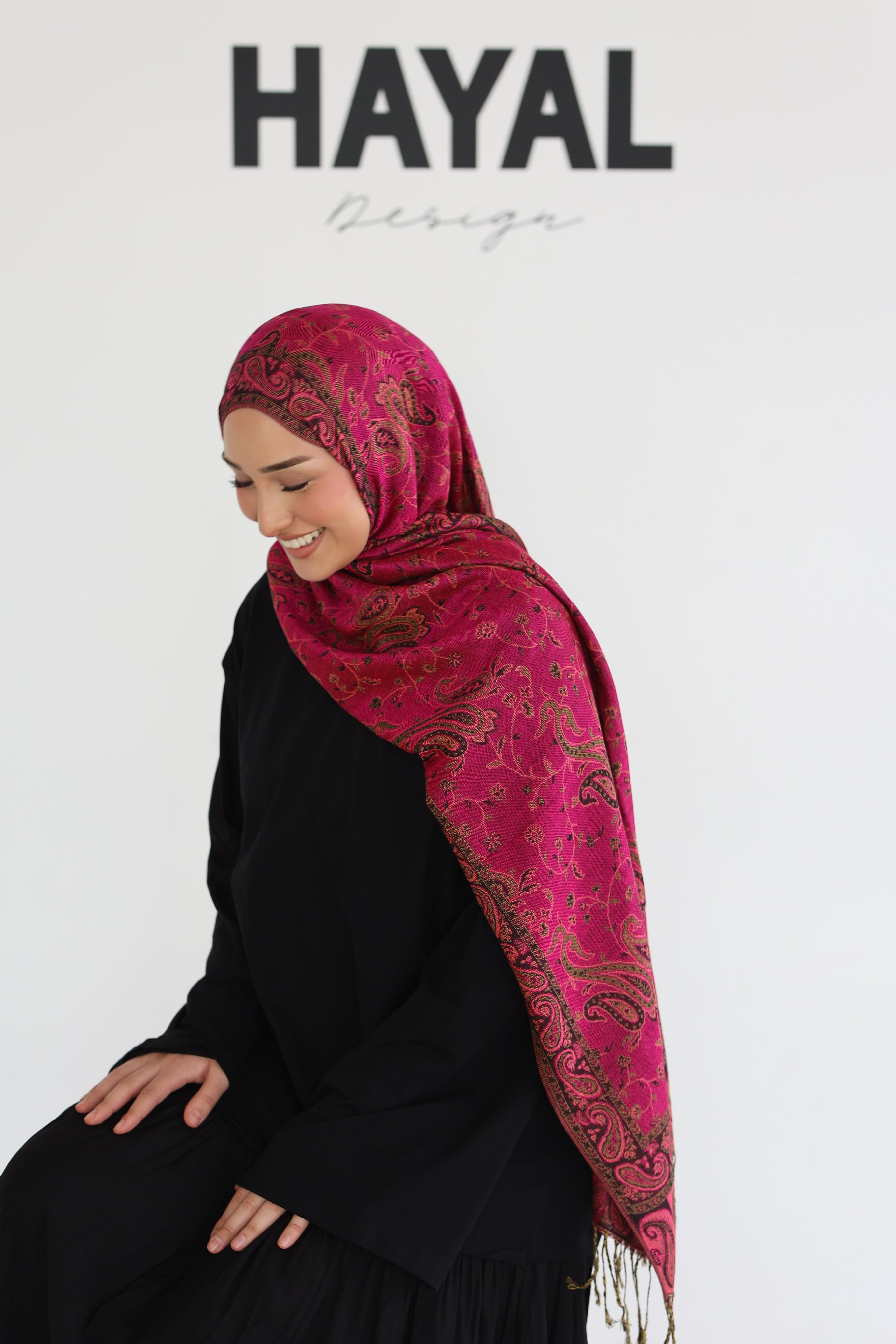 Premium Pashmina in Cotton Candy