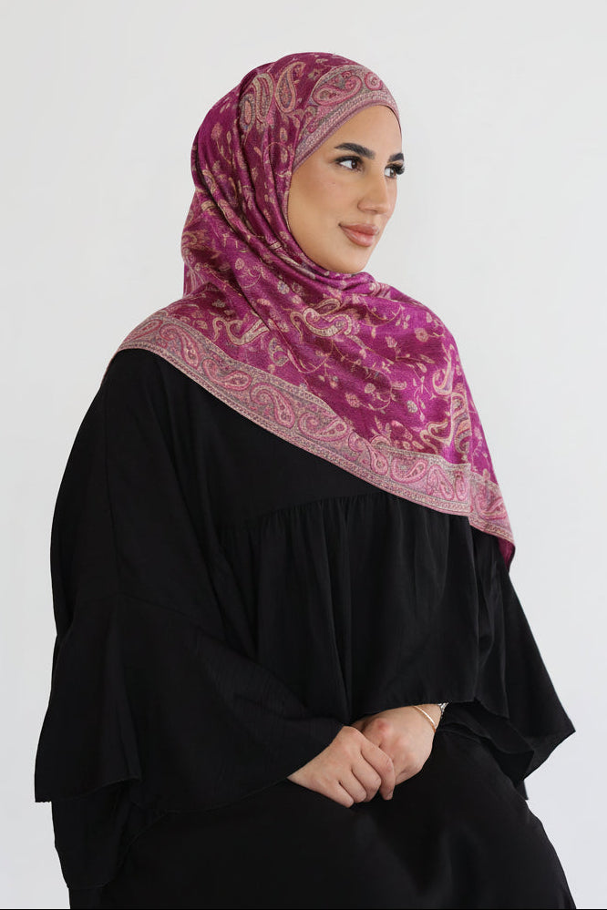 Premium Pashmina in Plum