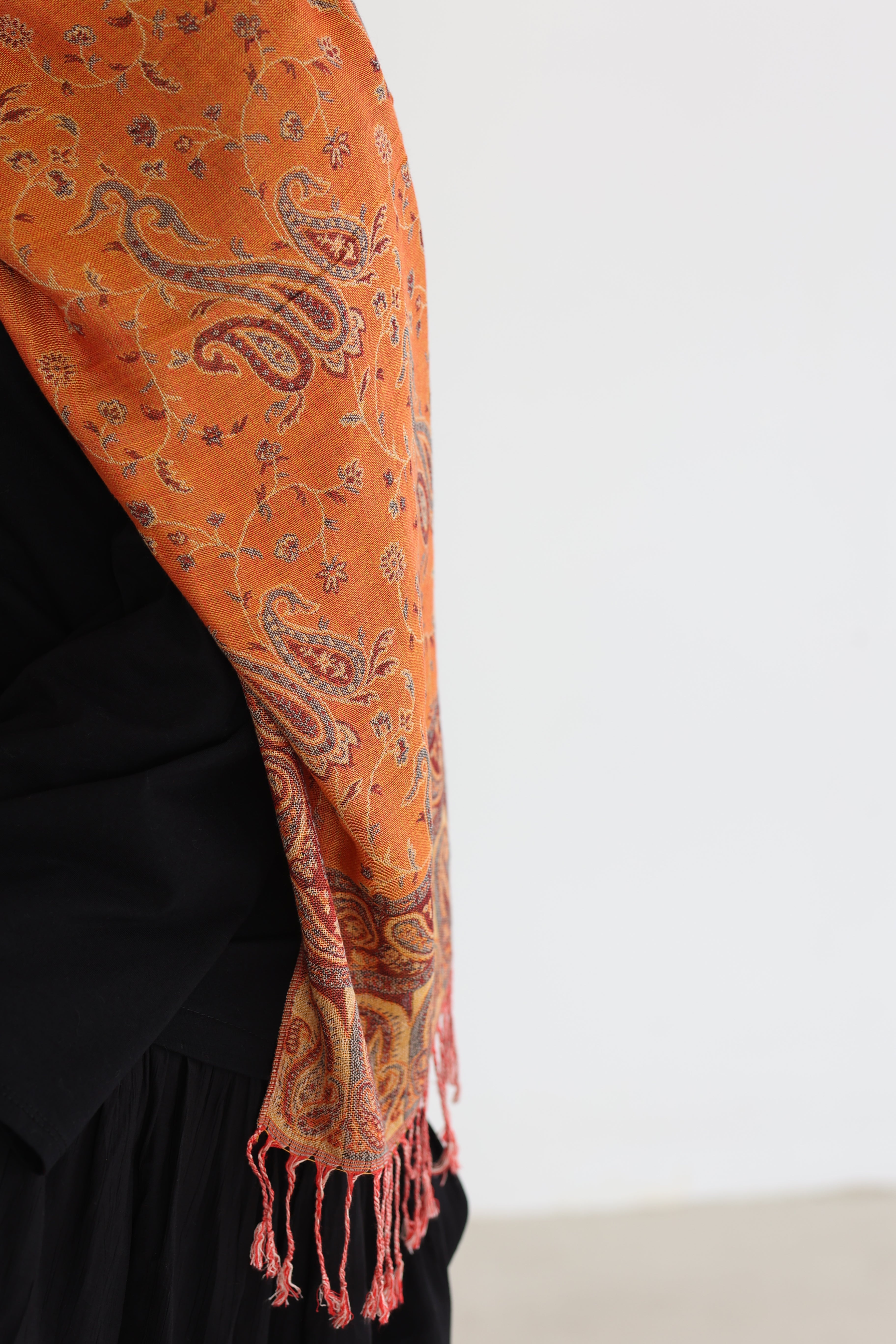 Premium Pashmina in Honey Mango