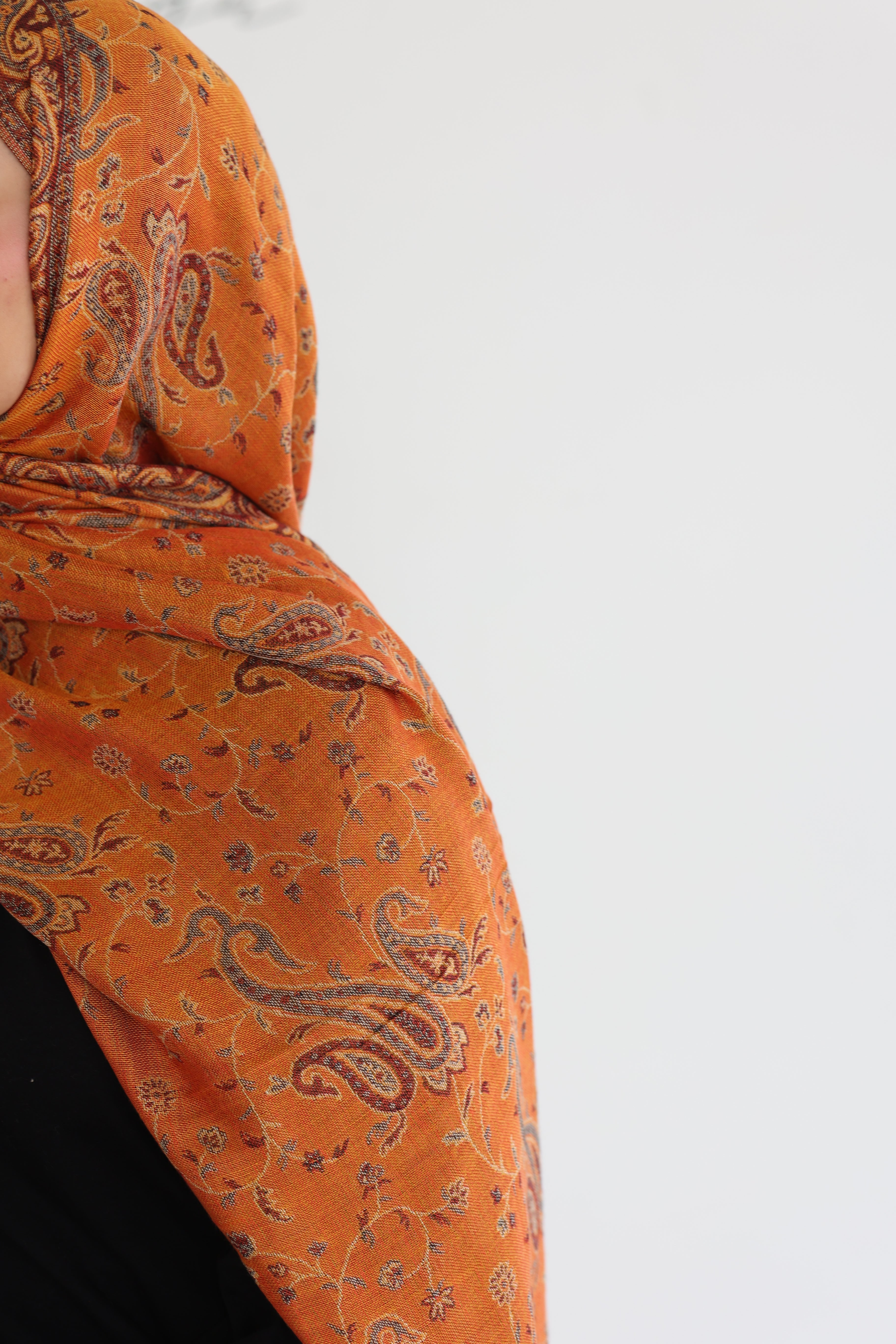 Premium Pashmina in Honey Mango