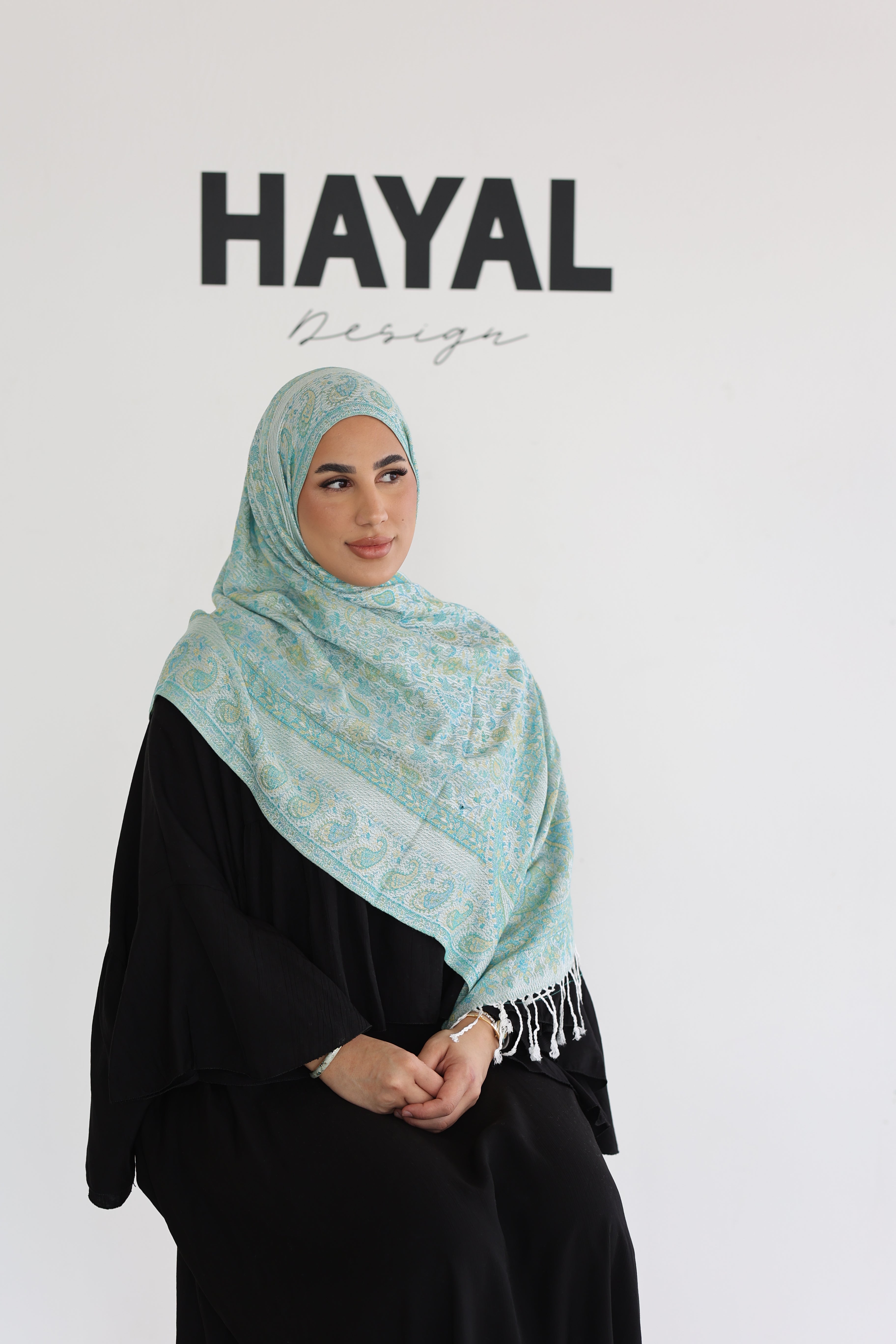 Premium Pashmina in Pistachio Dream