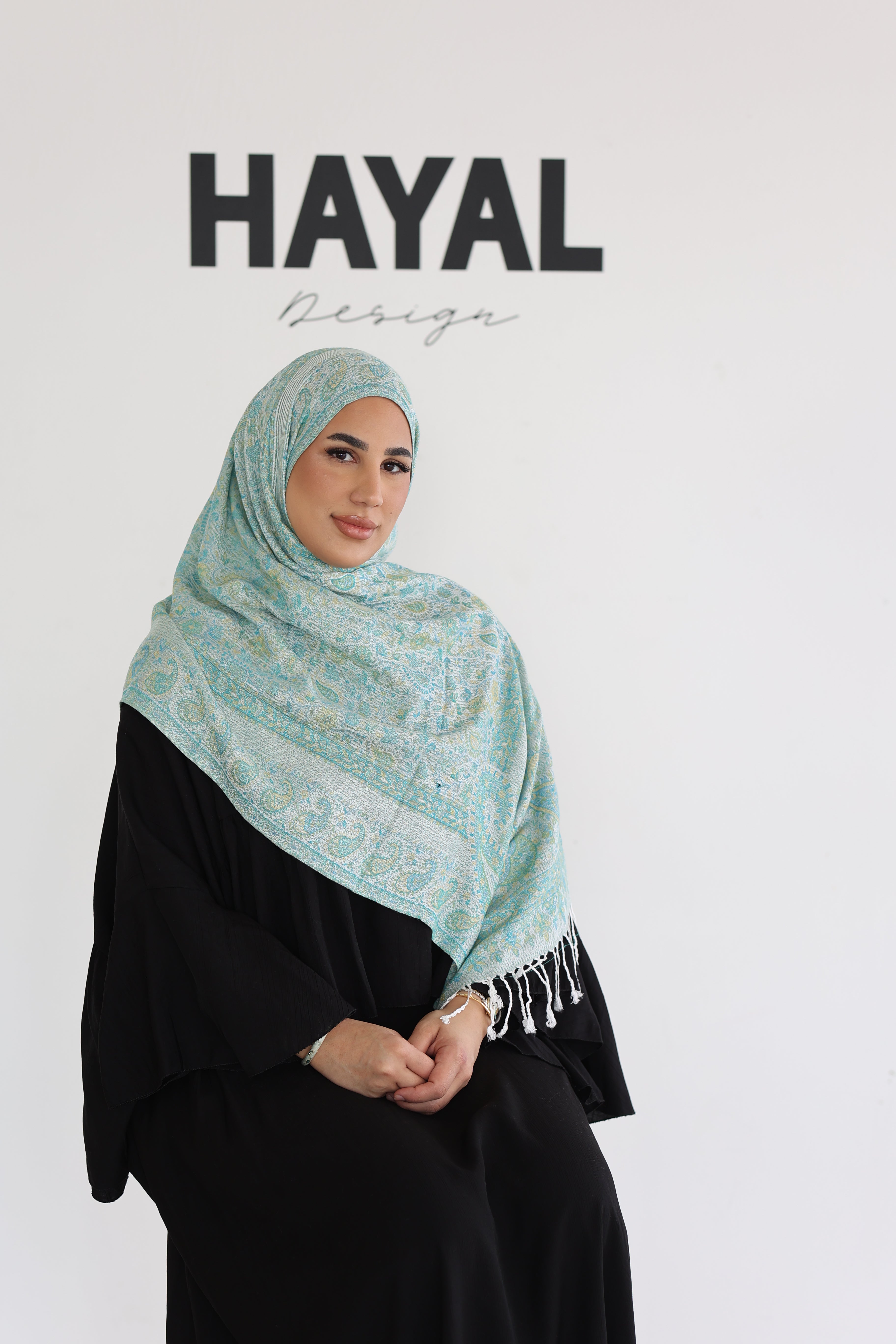 Premium Pashmina in Pistachio Dream