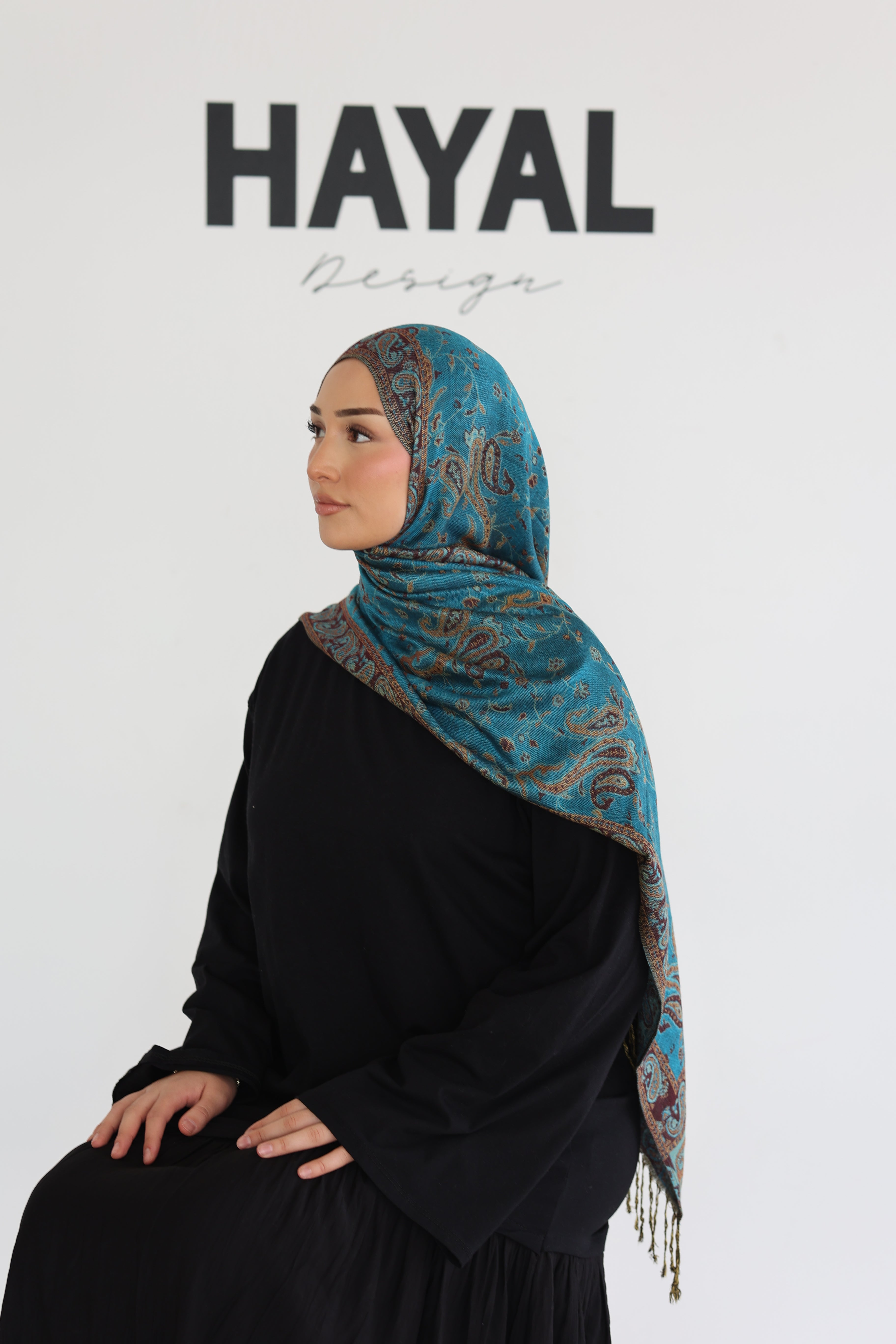 Premium Pashmina in Ocean