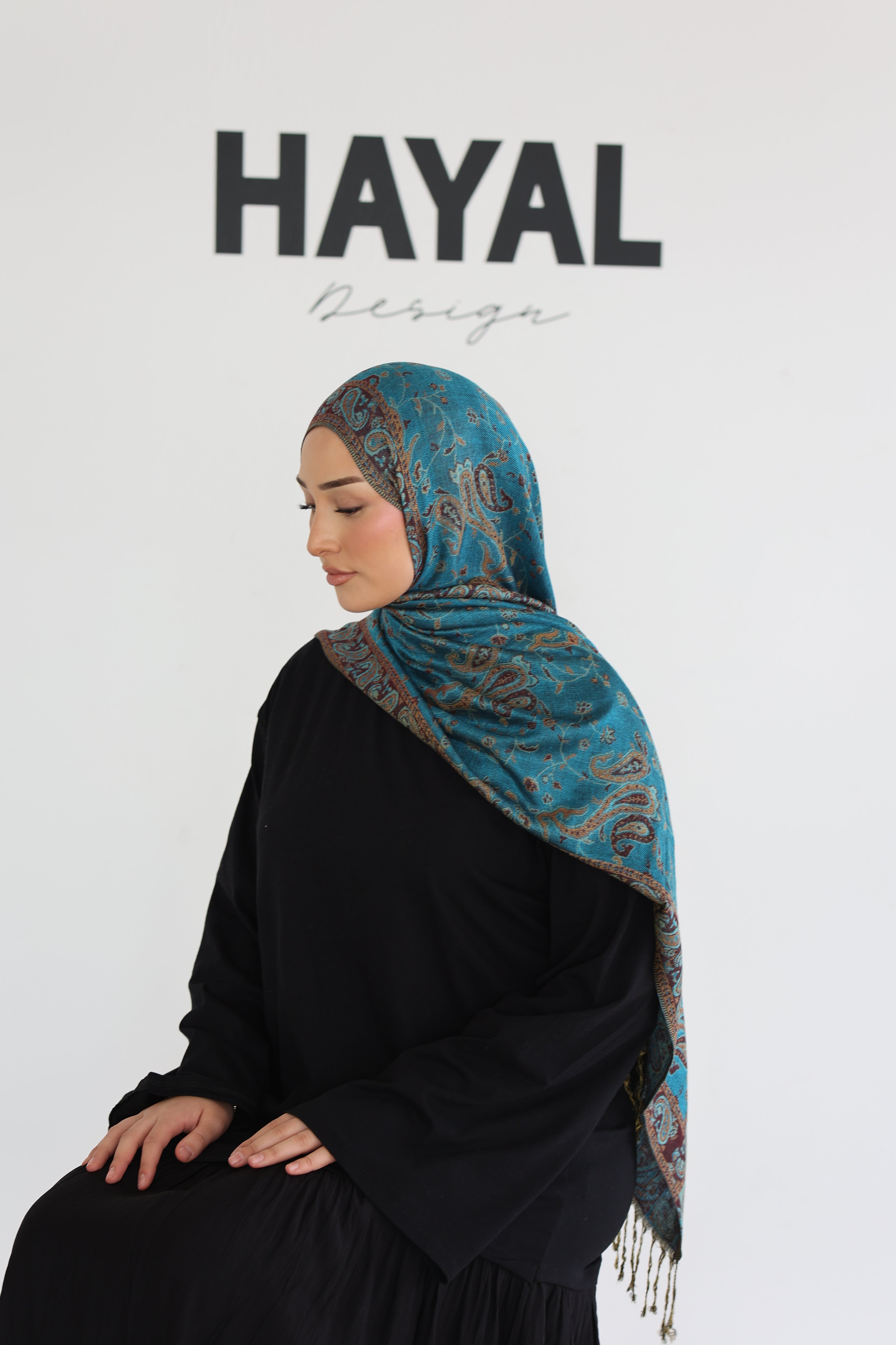Premium Pashmina in Ocean