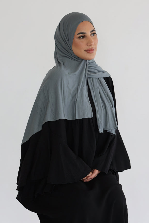 Basic Jersey in Smoky Blue