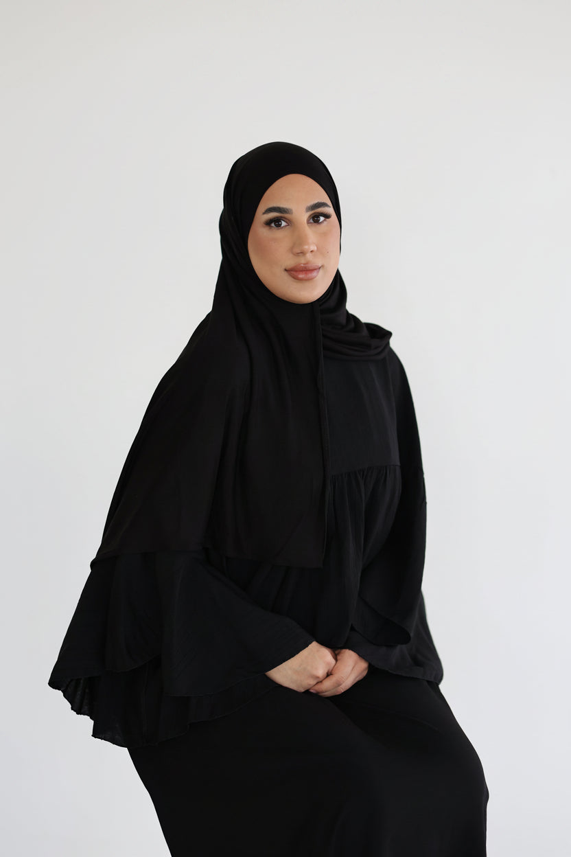 Basic Jersey in Schwarz