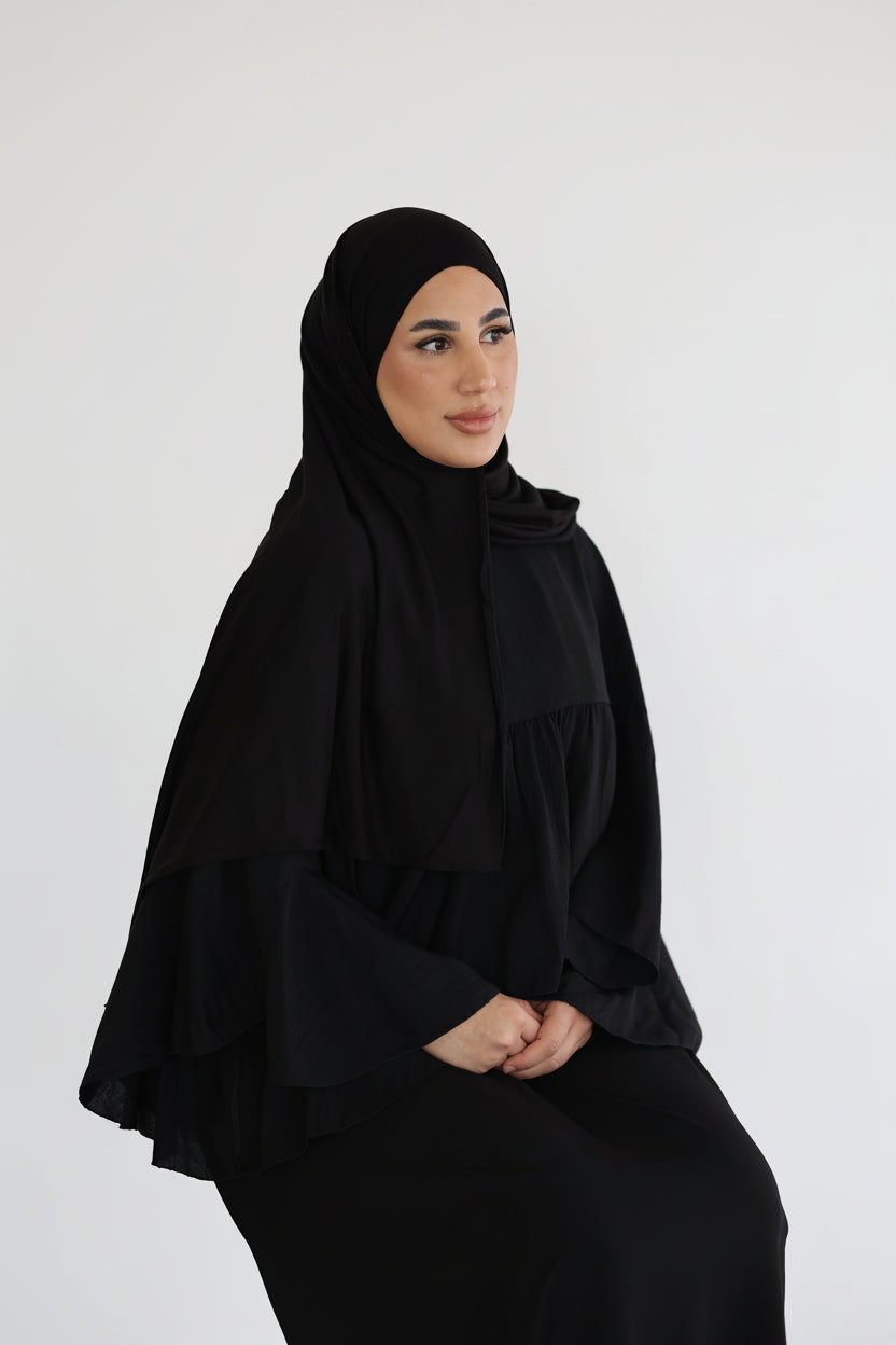 Basic Jersey in Schwarz