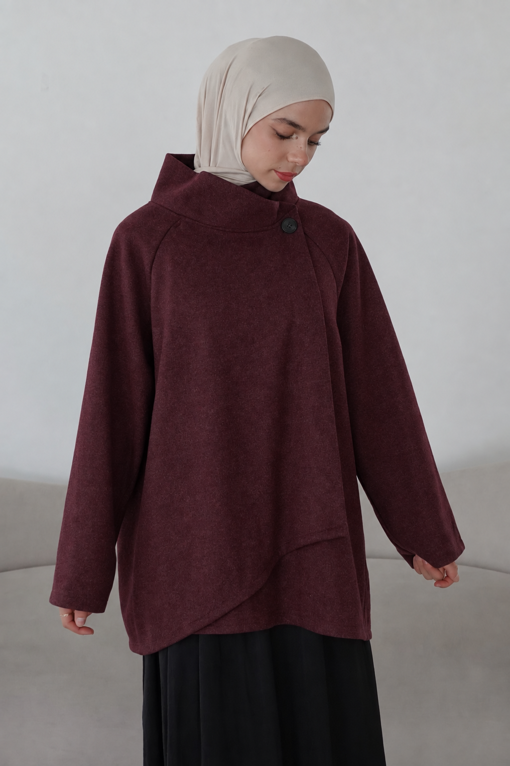 Asymmetrische Jacke