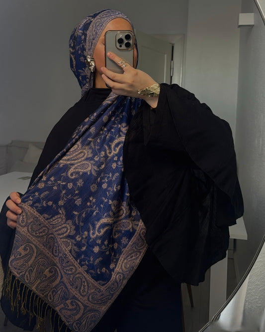 Blueberry Breeze – Premium Pashmina Hijab