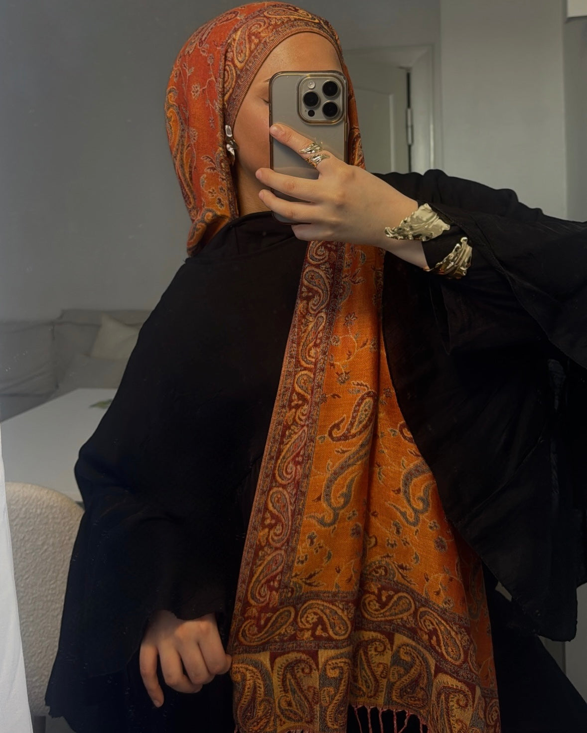 Honey Mango – Premium Pashmina Hijab