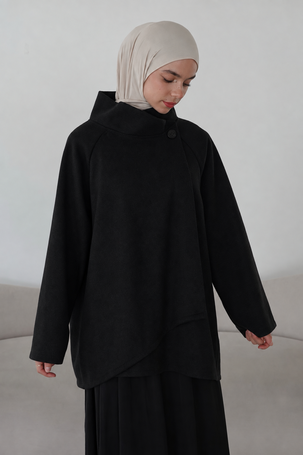 Asymmetrische Jacke