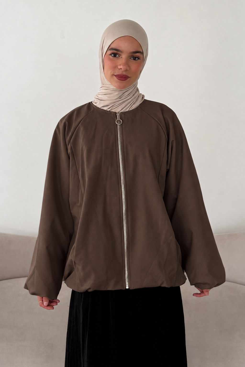 Weite Übergangsjacke