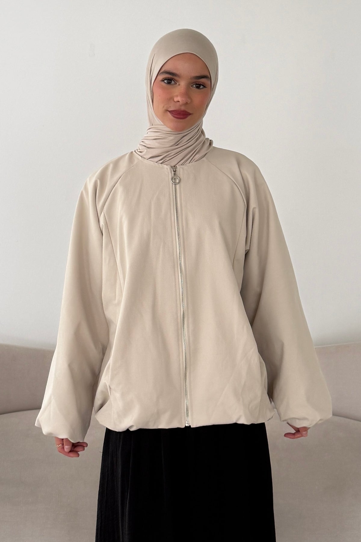 Weite Übergangsjacke