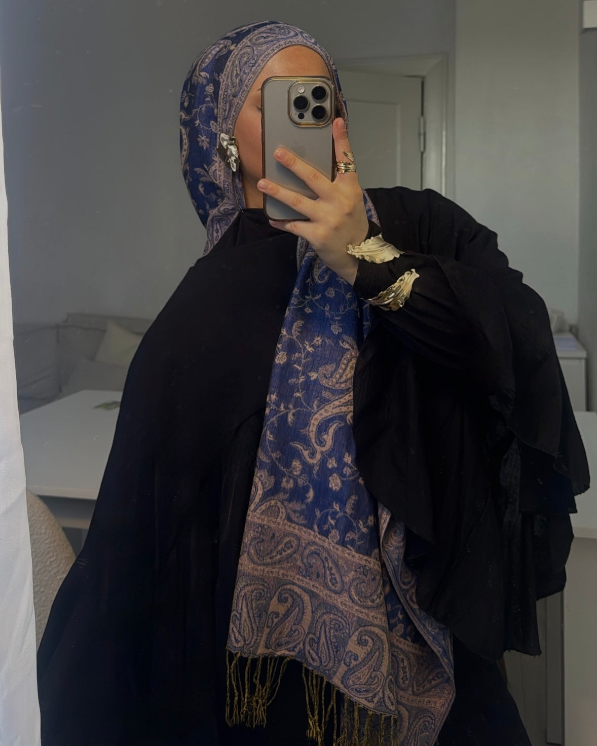 Blueberry Breeze – Premium Pashmina Hijab