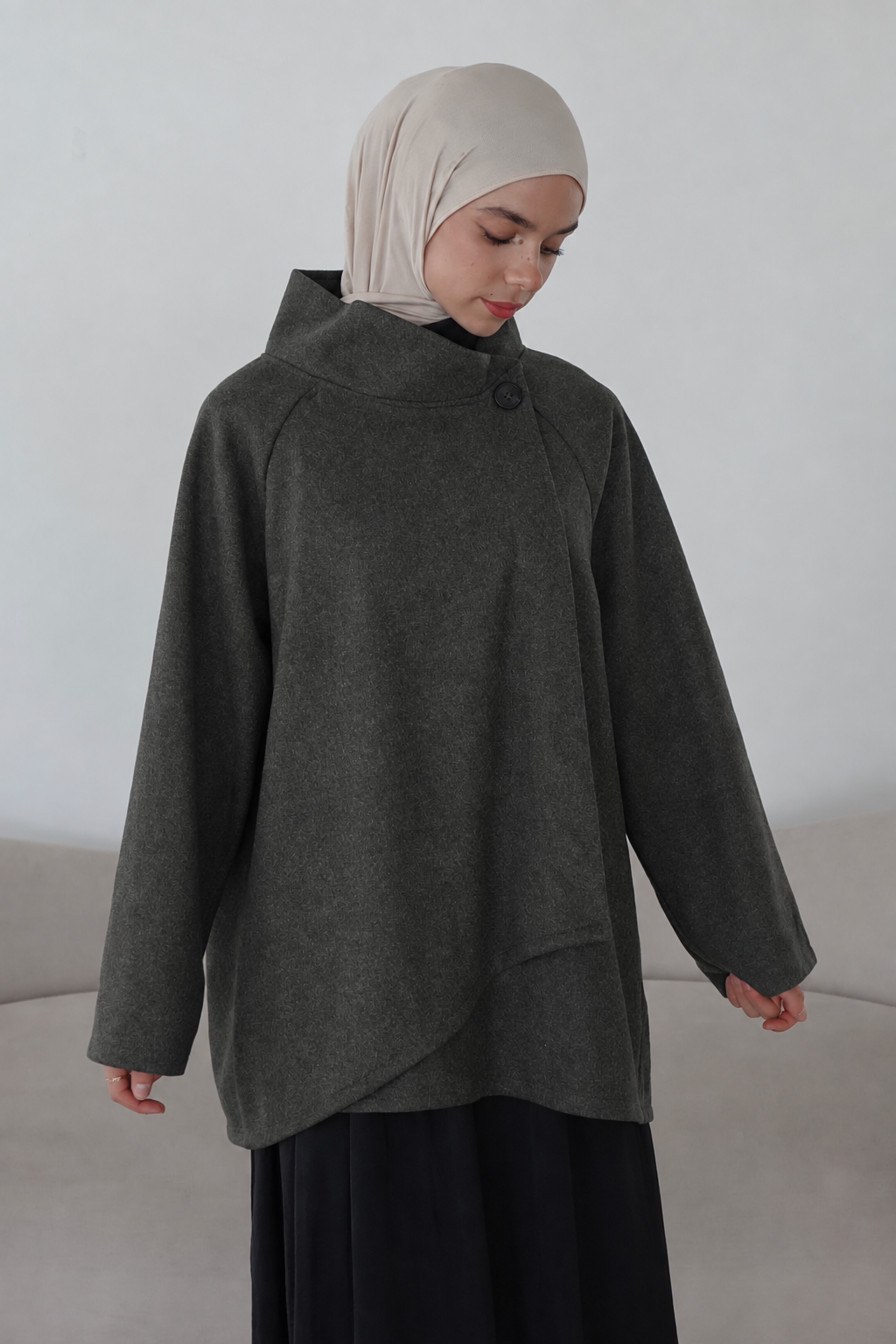 Asymmetrische Jacke
