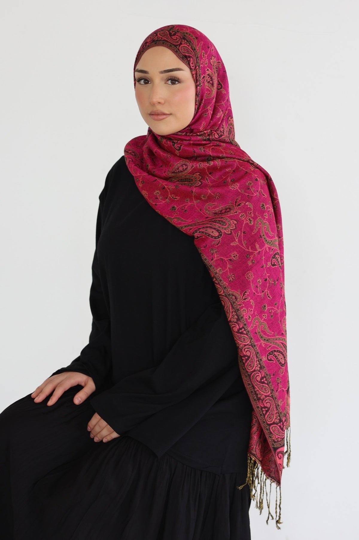 Premium Pashmina in Cotton Candy