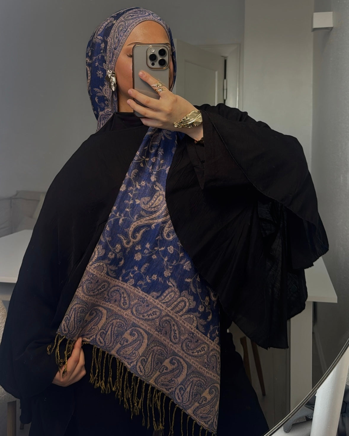 Blueberry Breeze – Premium Pashmina Hijab