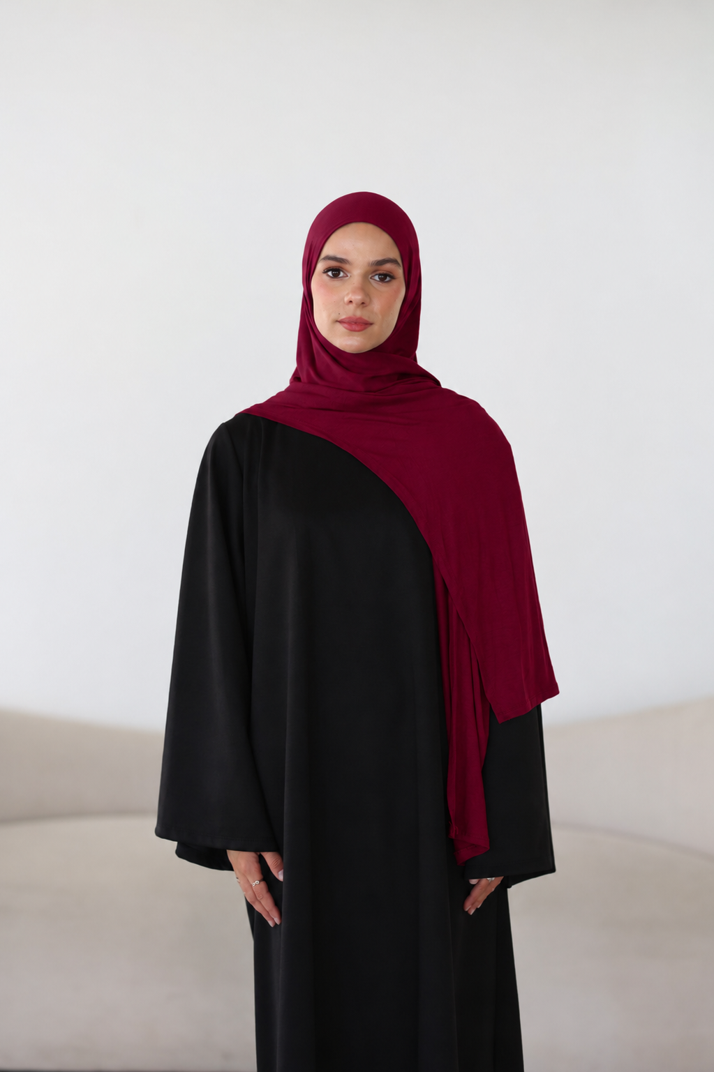Easy Jersey Hijab in Bordeaux