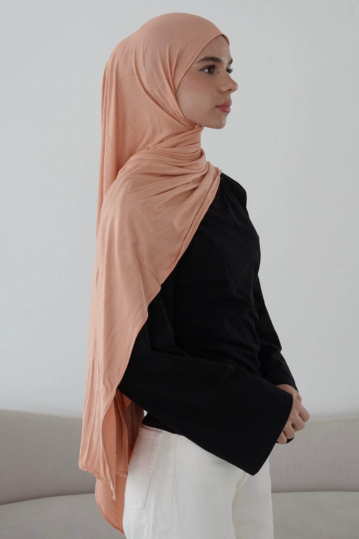 Premium Jersey in Peachy