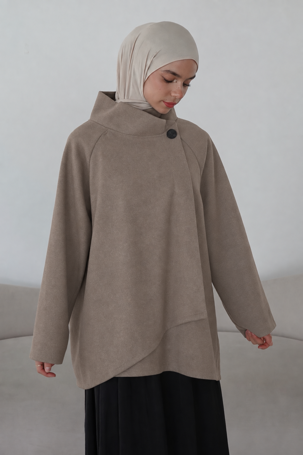 Asymmetrische Jacke