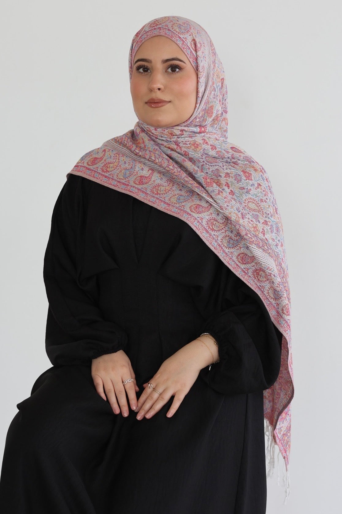 Premium Pashmina in Blush Berry