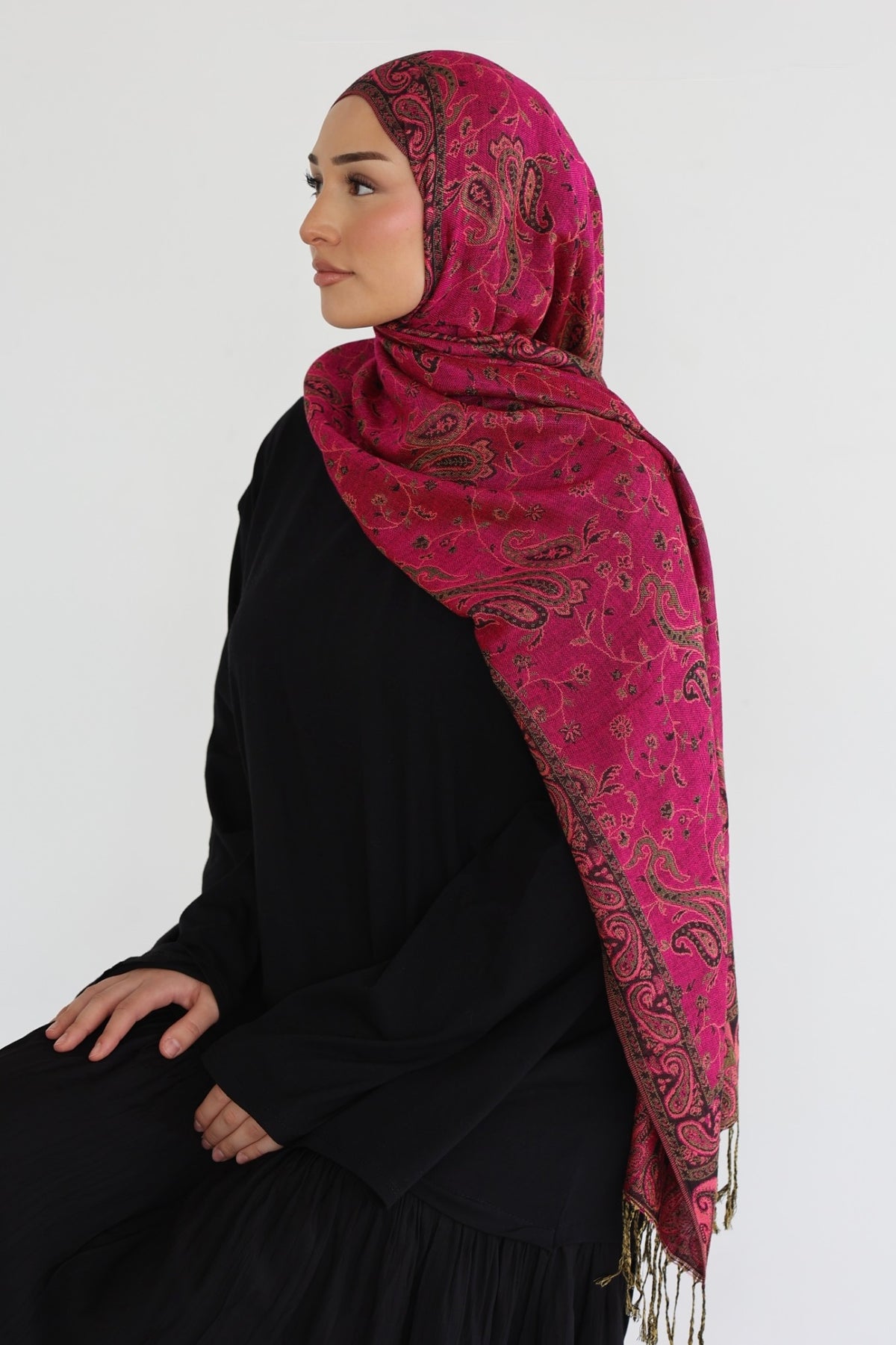 Premium Pashmina in Cotton Candy