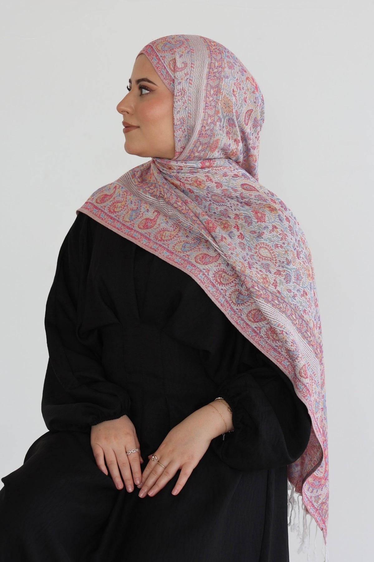 Premium Pashmina in Blush Berry