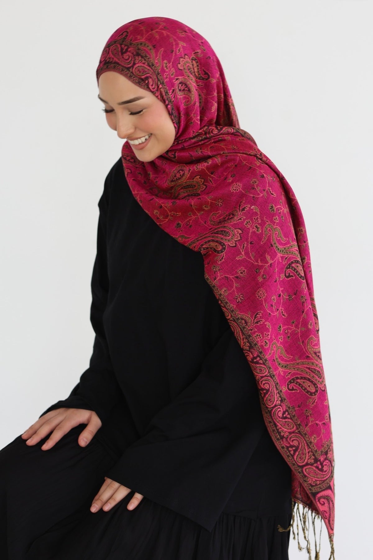 Premium Pashmina in Cotton Candy