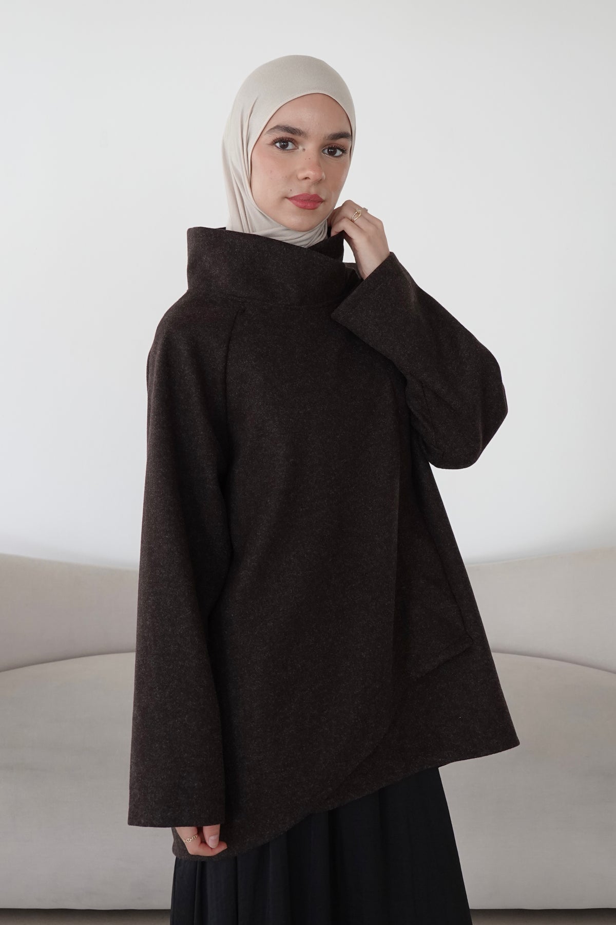 Asymmetrische Jacke