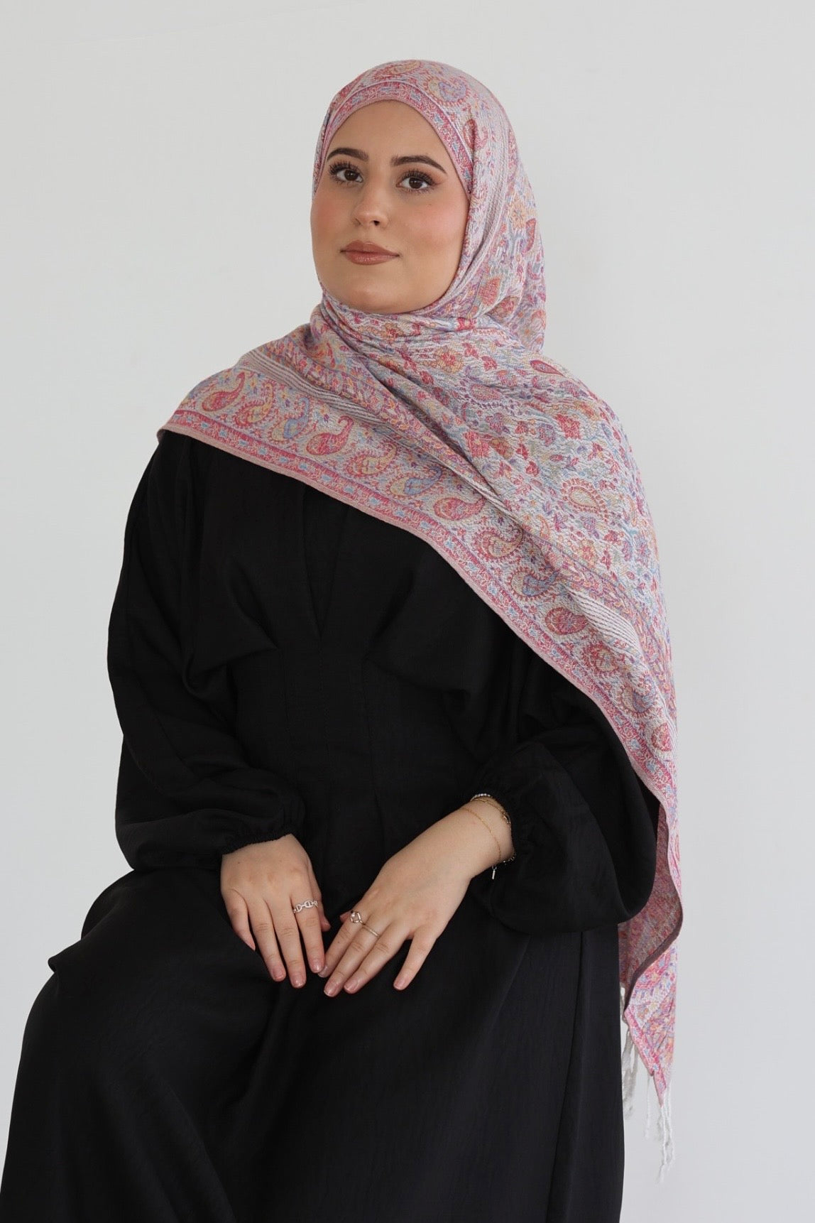 Premium Pashmina in Blush Berry