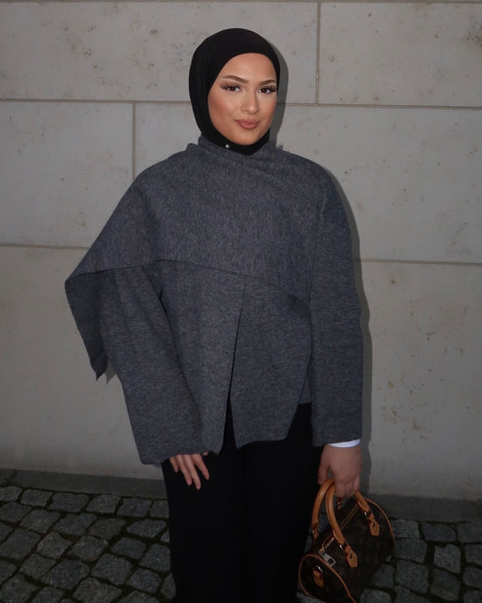 Smoky Grey – Asymmetric Jacket
