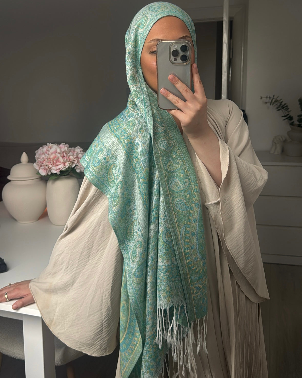 Pistachio Dream – Premium Pashmina Hijab