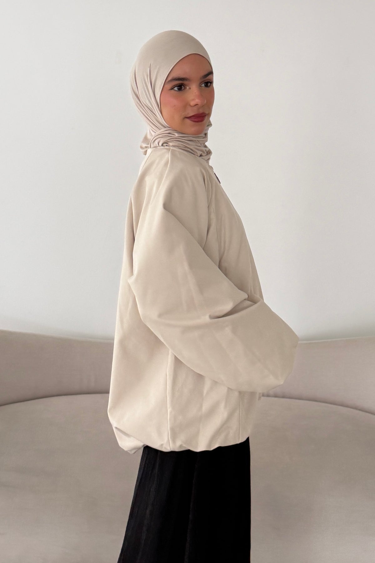Weite Übergangsjacke