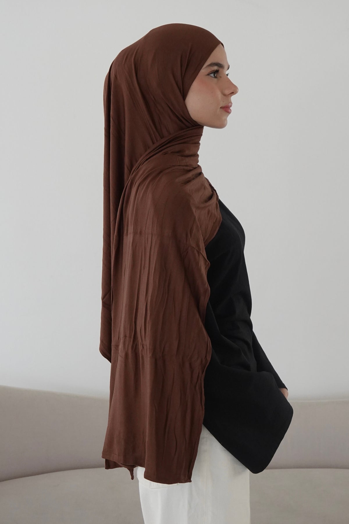 Premium Jersey in Hazelnut