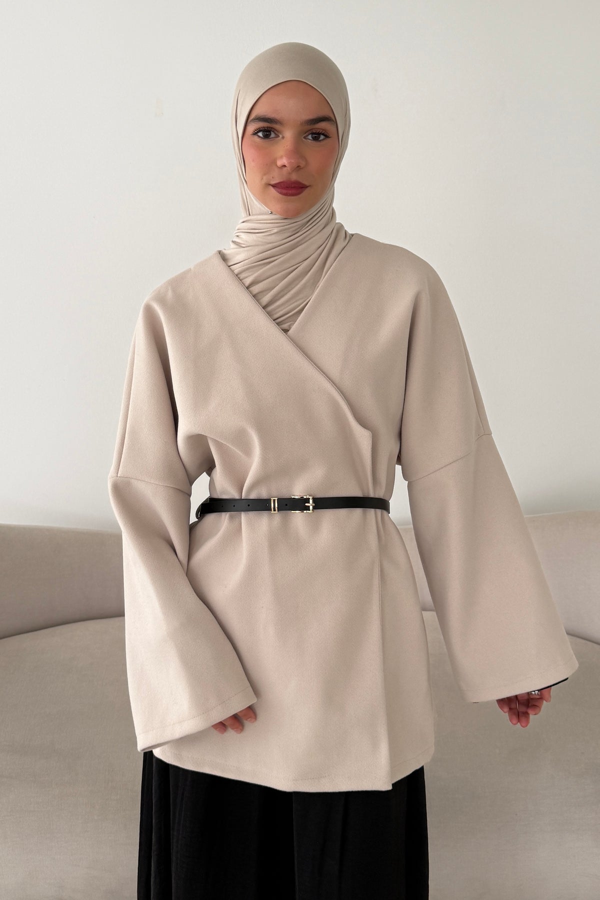 Jacke mit Gürtel