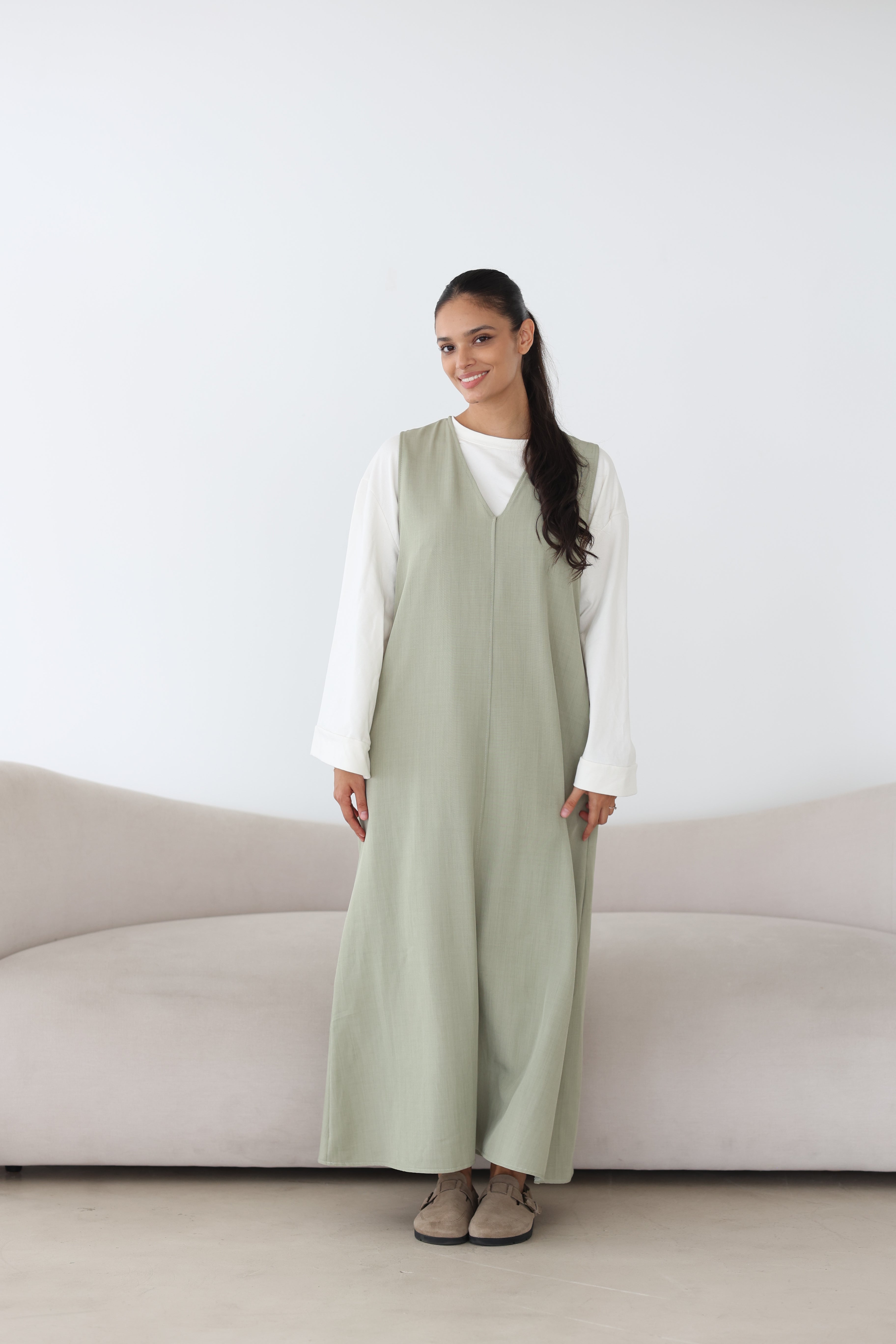 Ärmelloses Maxikleid